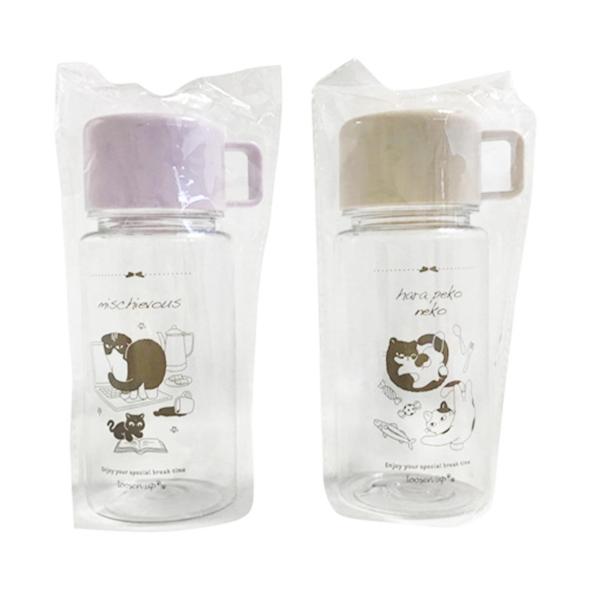 ルーズンアップ コップ付ドリンクボトル390ml 363257