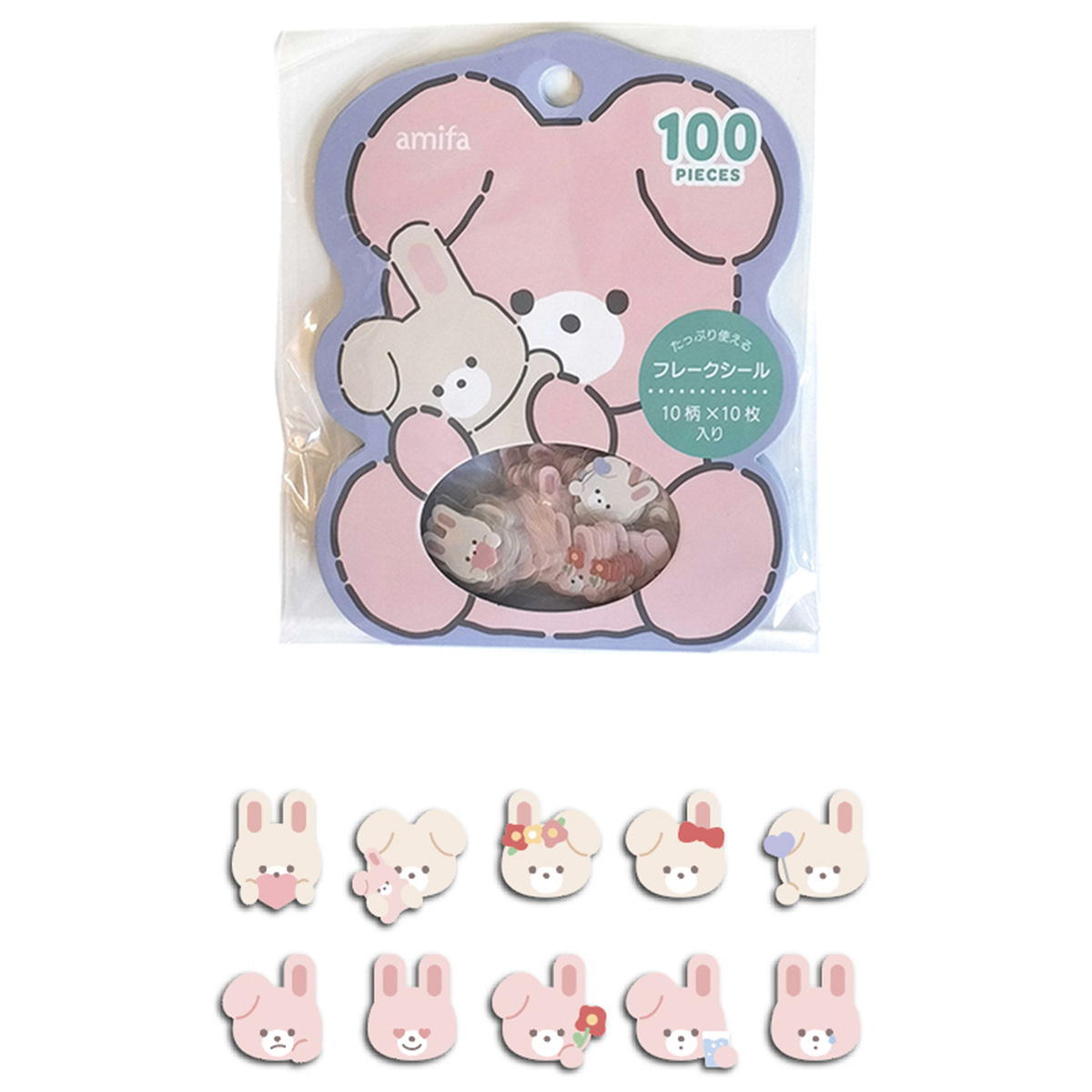 フレークシール 100P デイリーアニマル 363274