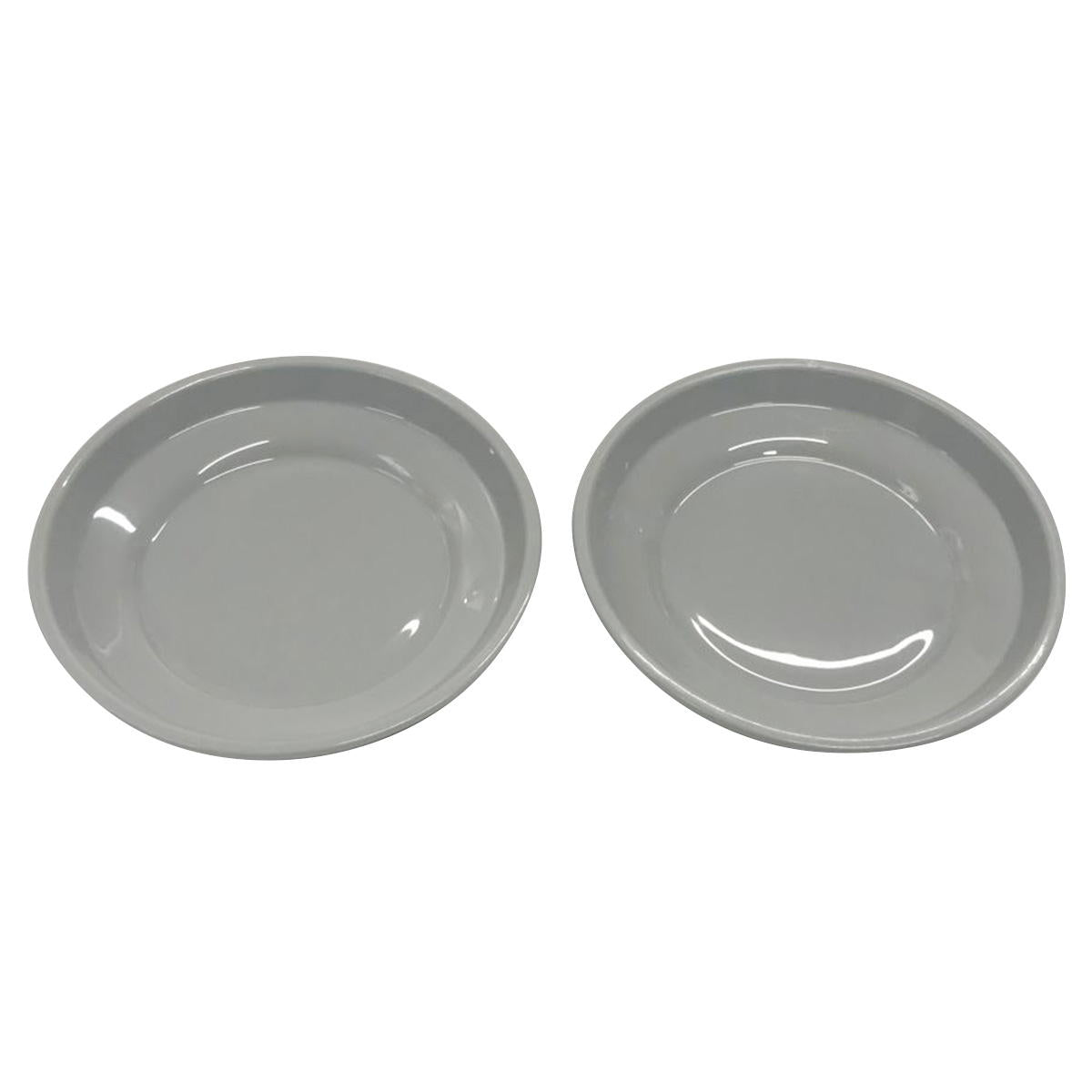 皿 プラスチックトレイ ニュアンスカラープラ皿 9cm 2P グレー 363531