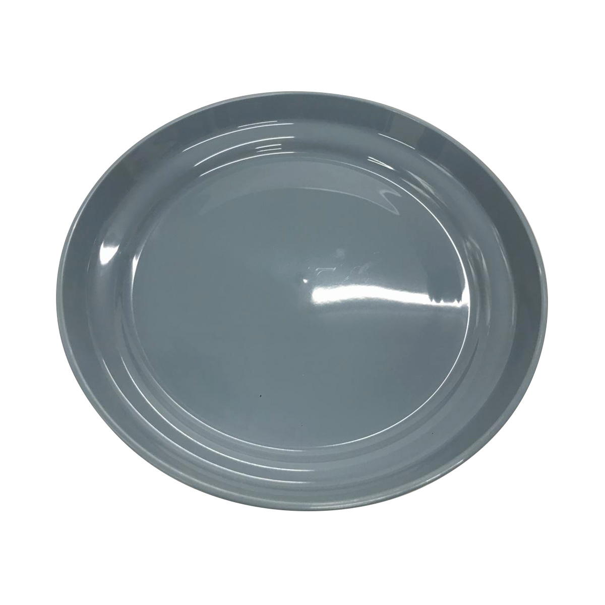 皿 プラスチックトレイ ニュアンスカラープラ皿 21cm ブルー 363538
