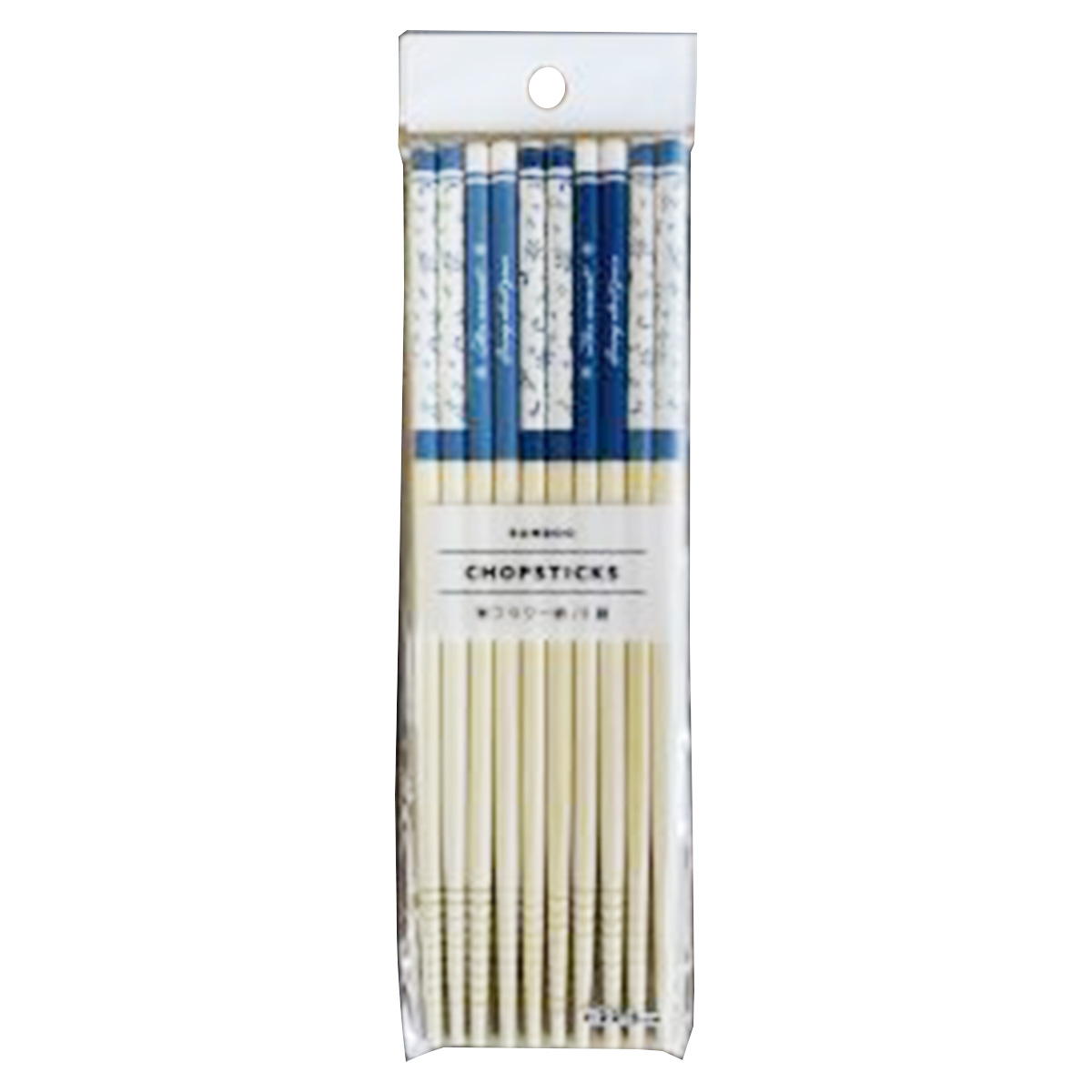 白竹箸 5膳 フラワー柄 363551