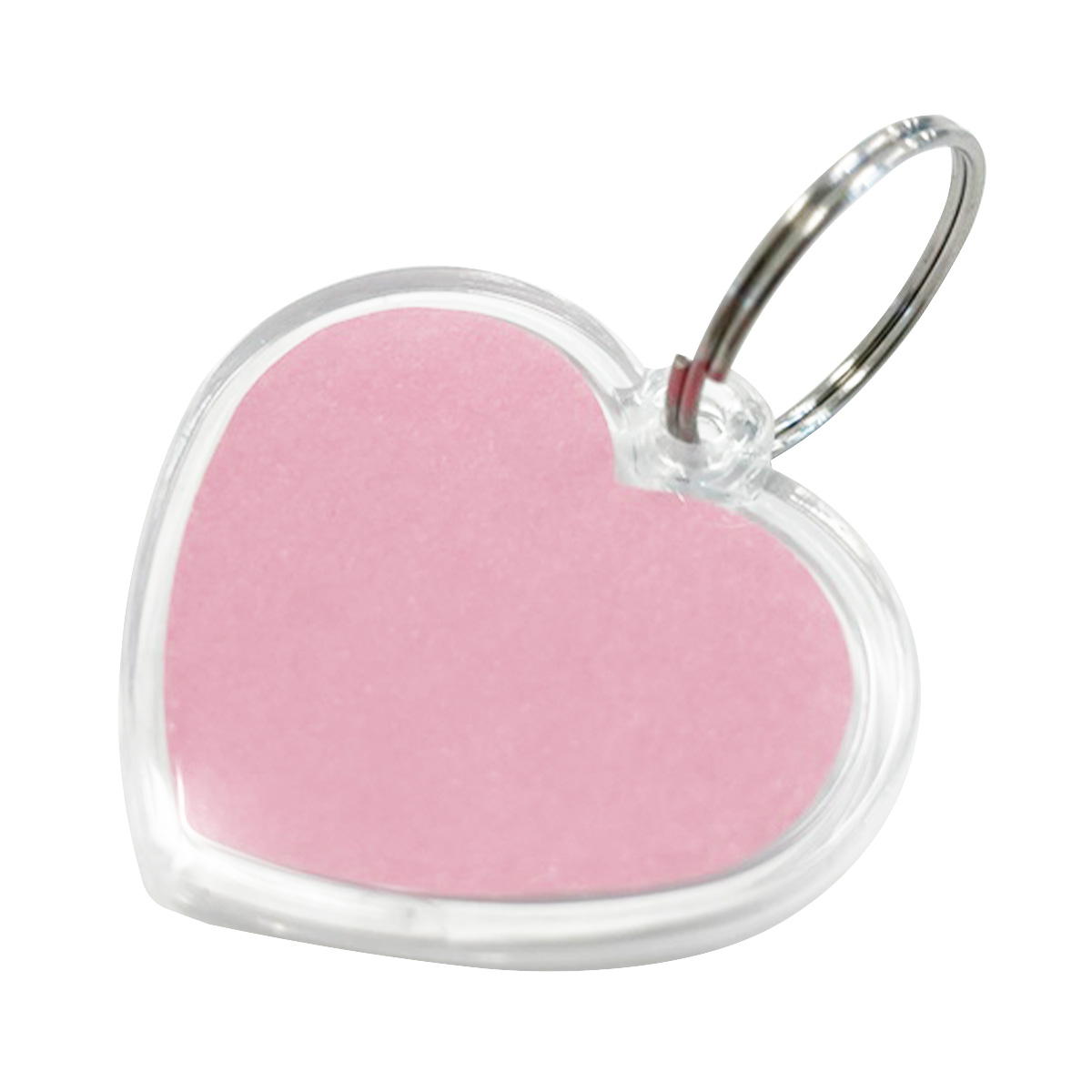 ネームキーホルダークリア ハート 2P 363577
