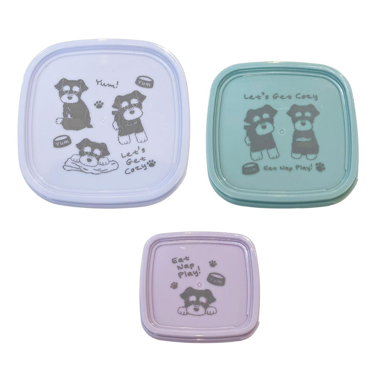 コンパクトランチBOX 3個シュナウザー 363601