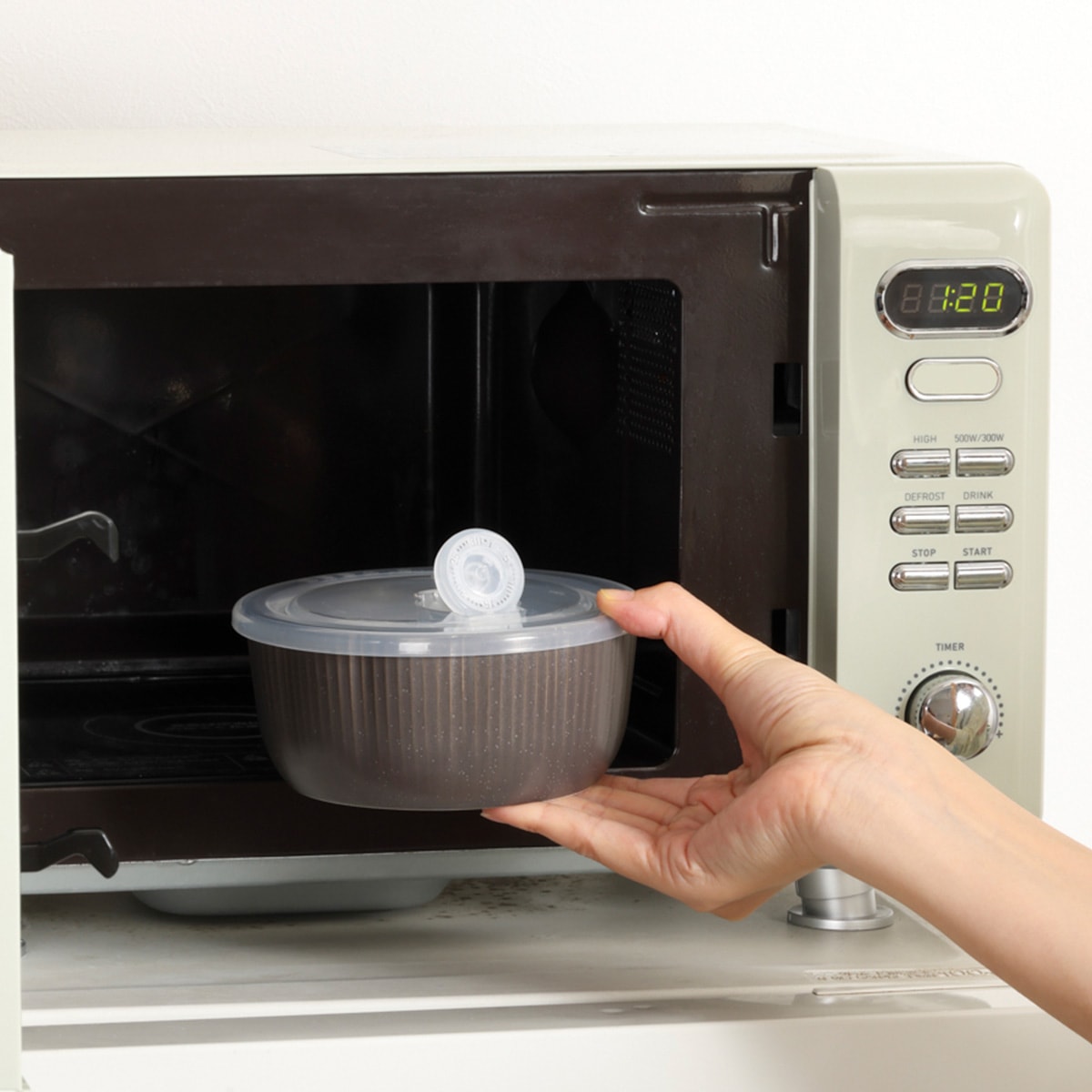 【在庫限り】食品保存容器 窯変はな十草 フードコンテナS 黒マット 約300ml 363840