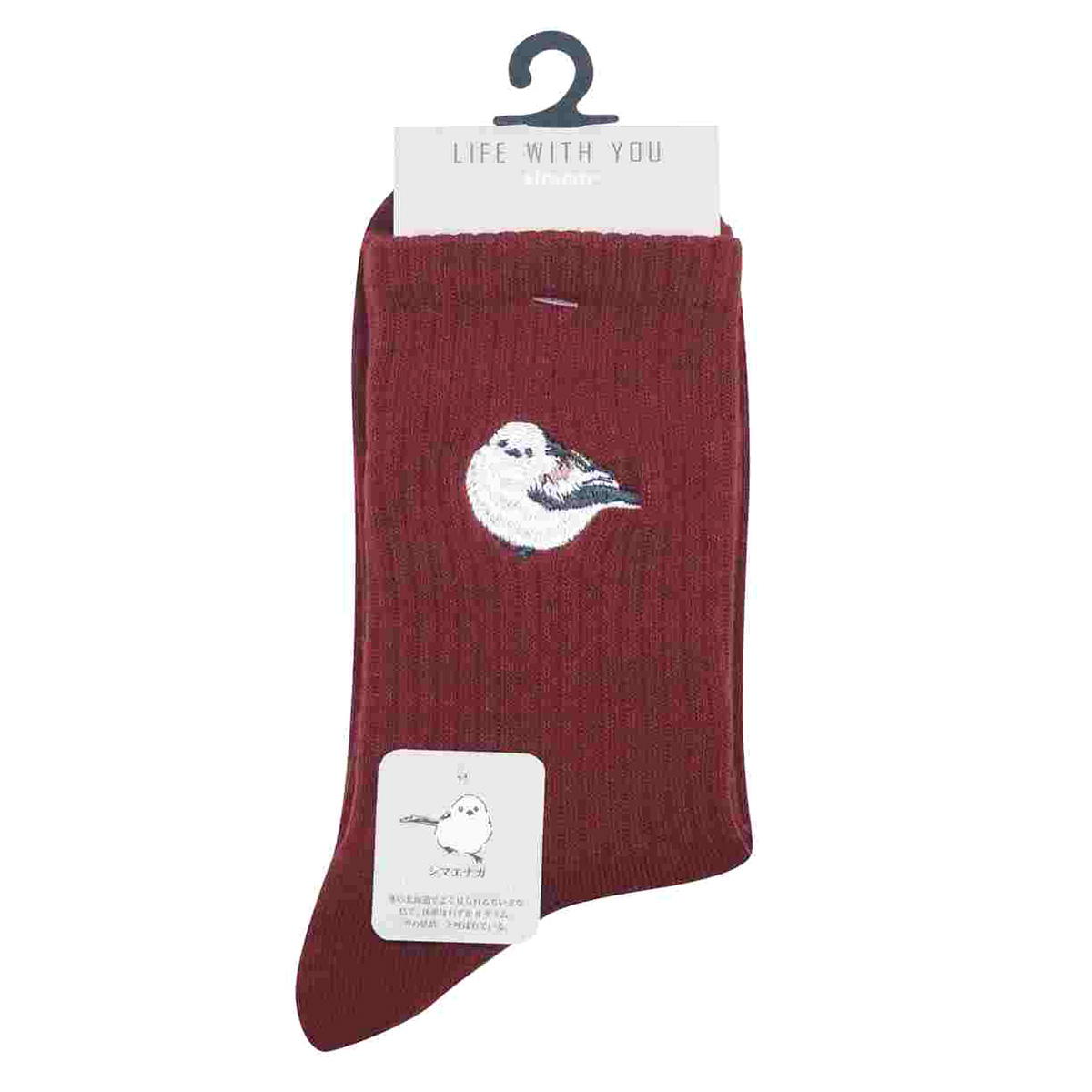 シマエナガ刺繍クルー 363969