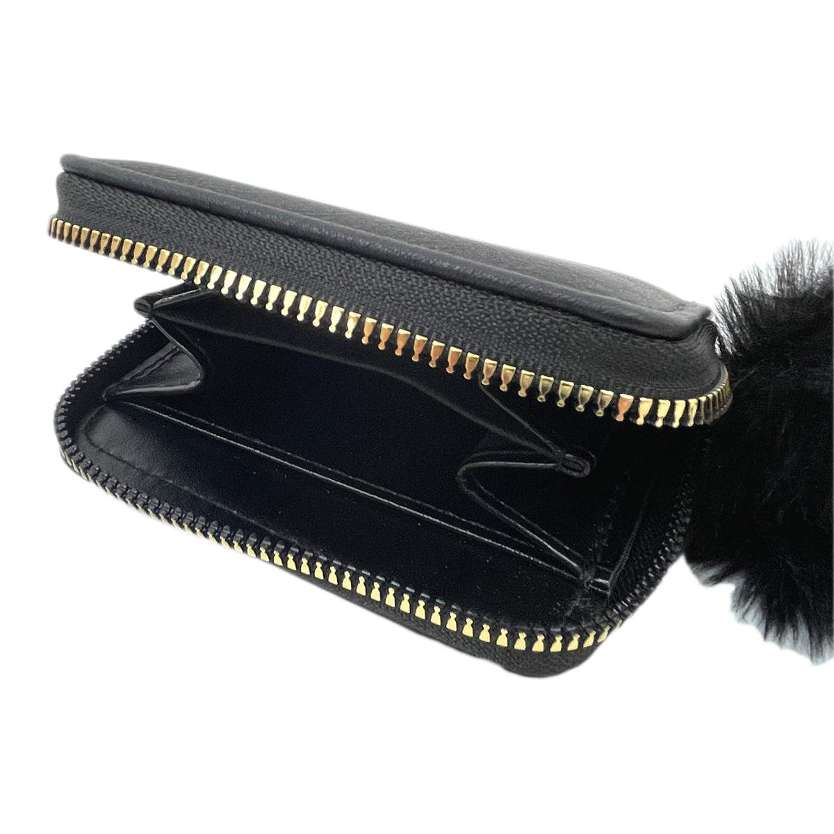 【OUTLET】ボンボン付きスクエア財布 364107