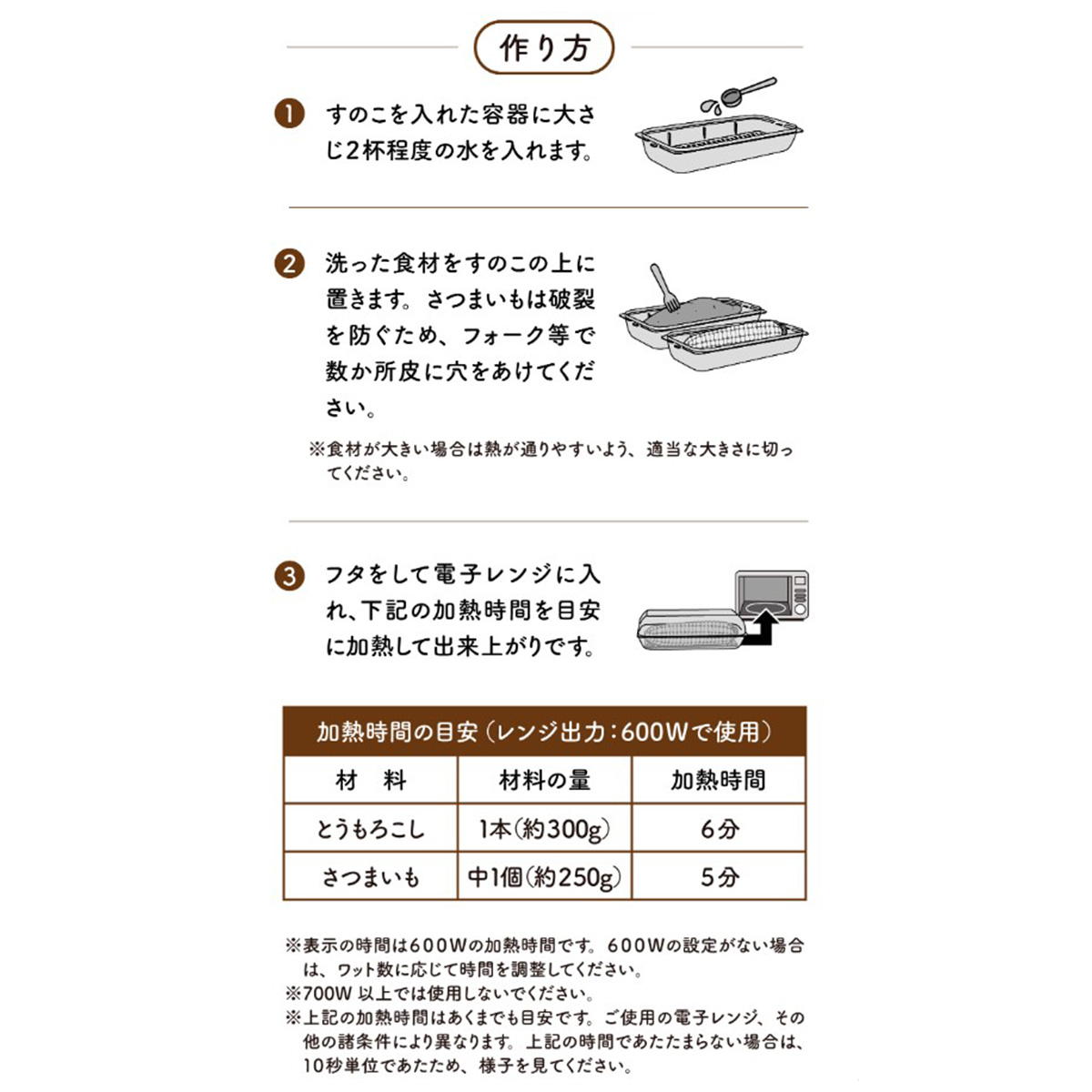 電子レンジ調理器 トウモロコシ サツマイモ 364320