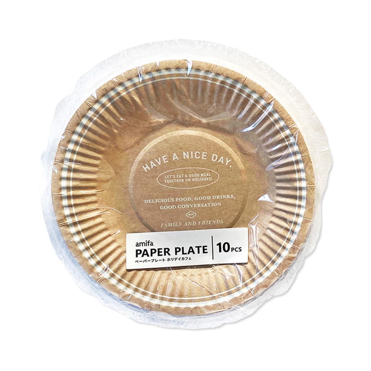 【在庫限り】ペーパープレート 10P ホリデイカフェ 364322