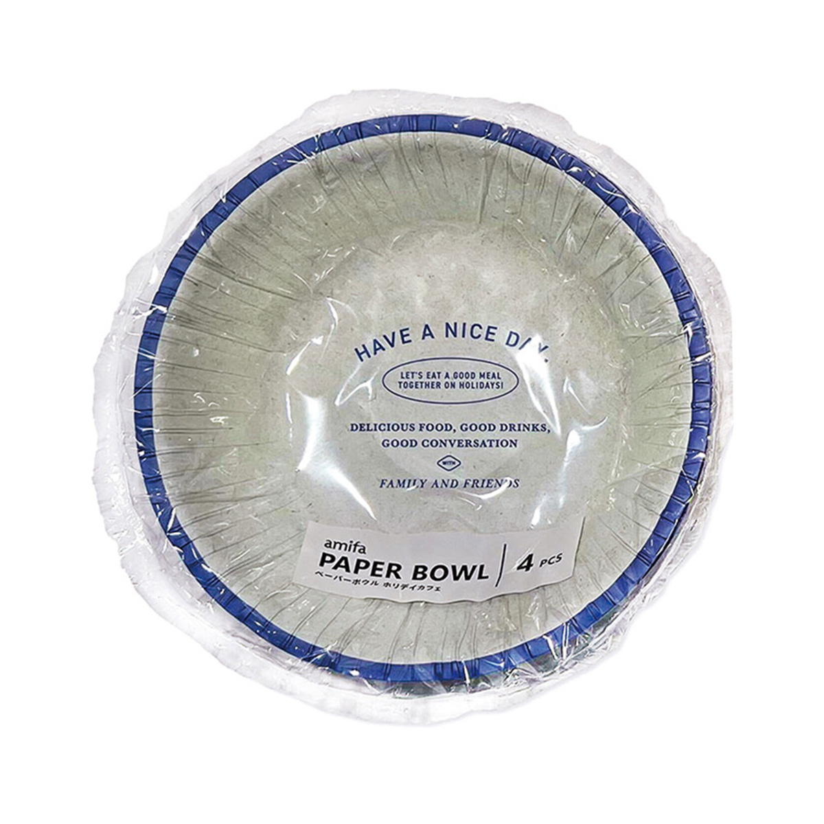 【OUTLET】ペーパーボウル 4P ホリデイカフェ 364325