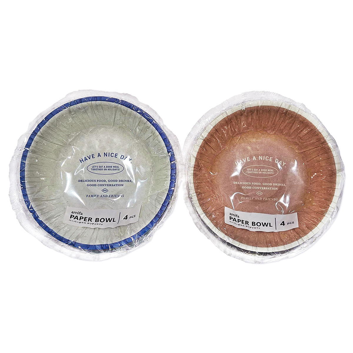 【OUTLET】ペーパーボウル 4P ホリデイカフェ 364325
