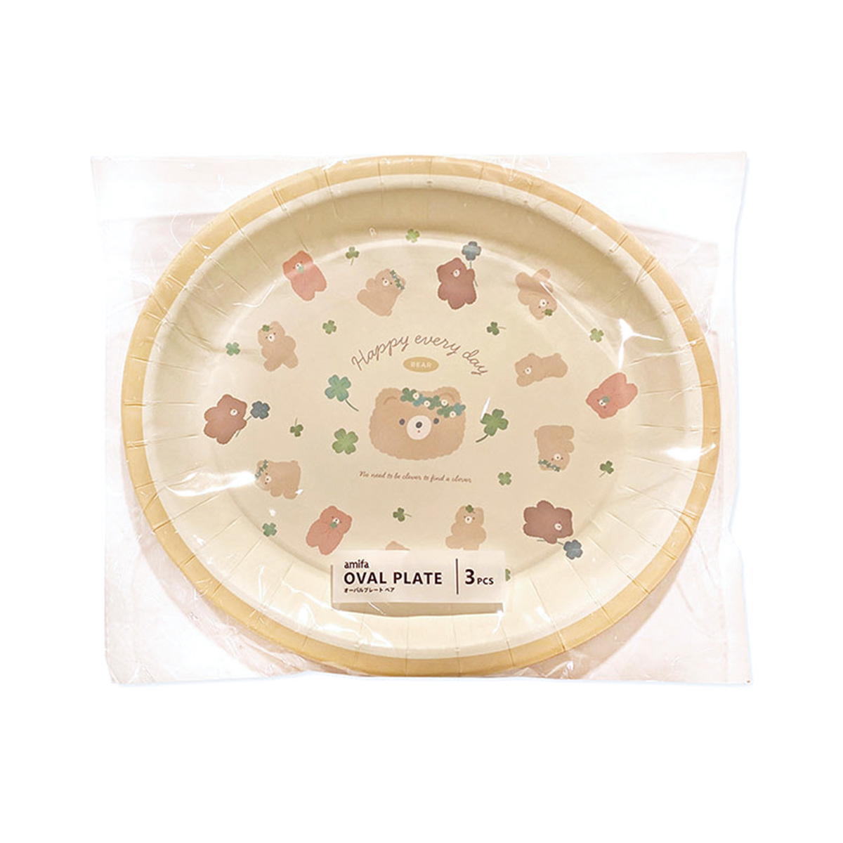 【OUTLET】オーバルプレート 3P ベア 364328