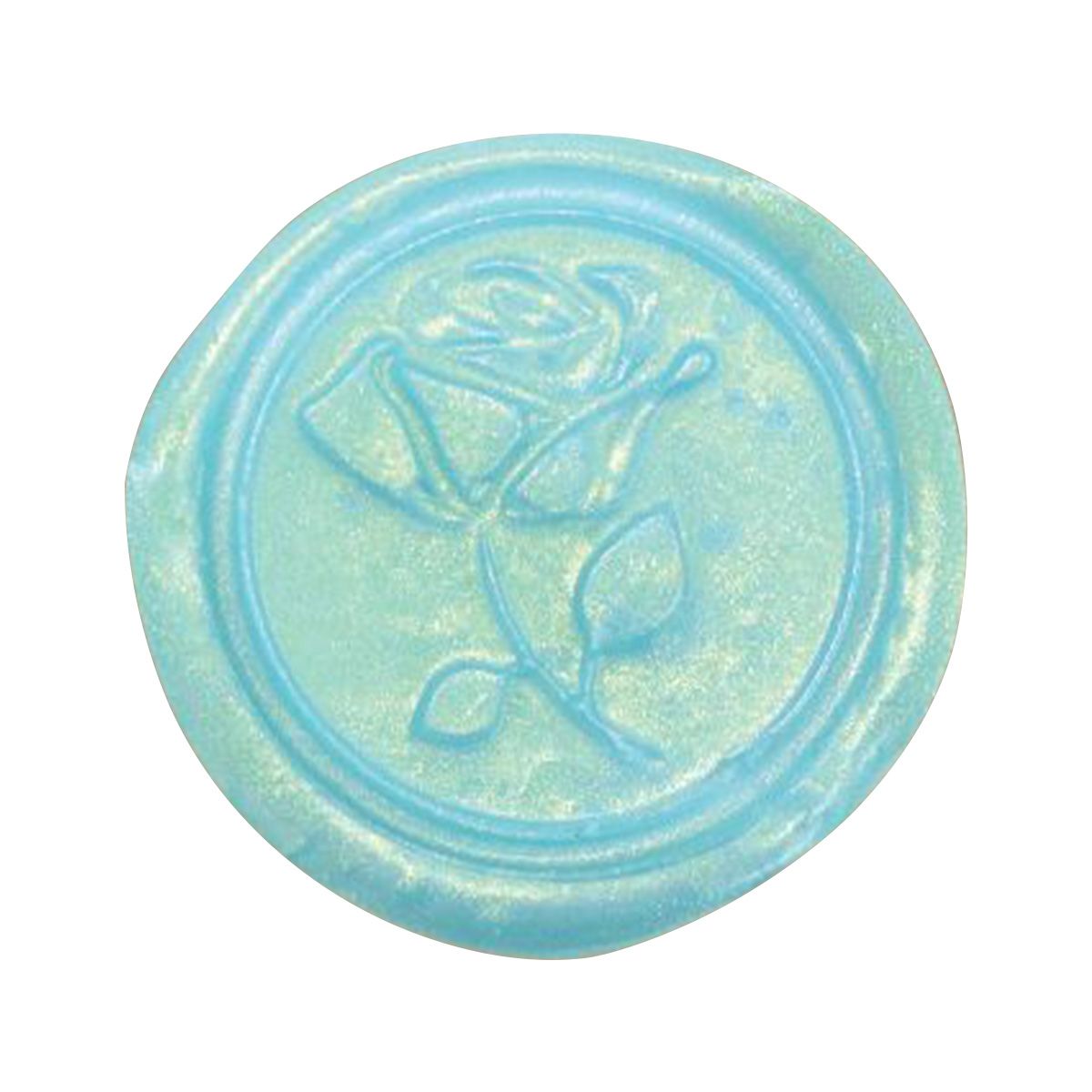 シーリングワックス ラメオーロラ 水色パステル 20個入 364529