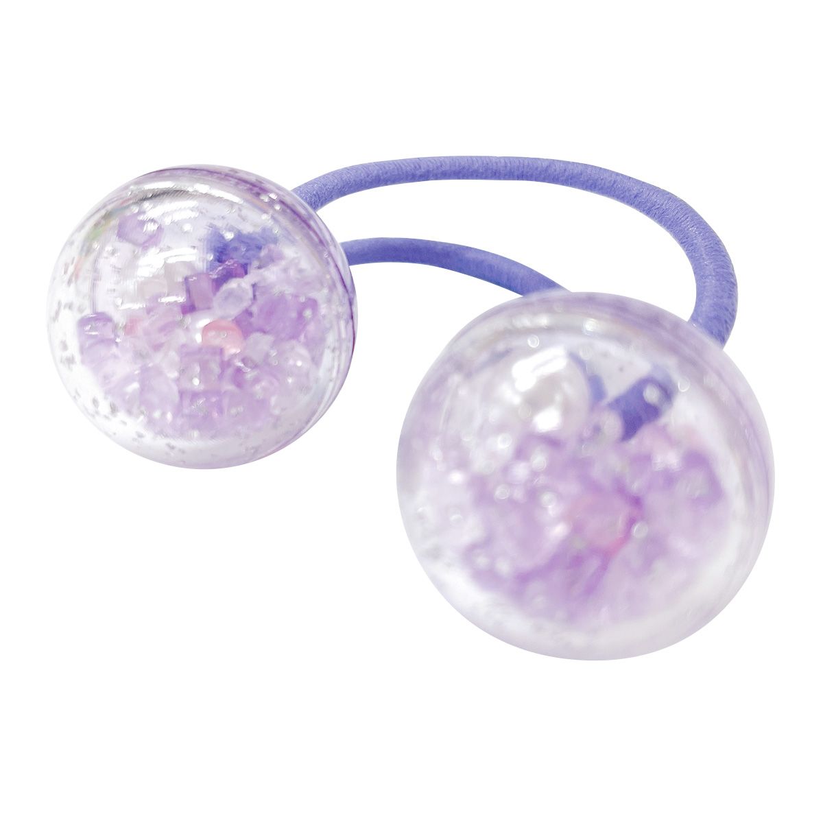 ヘアゴム キッズ用 髪ゴム ヘアポニー シャカシャカボール2個付1P 364695