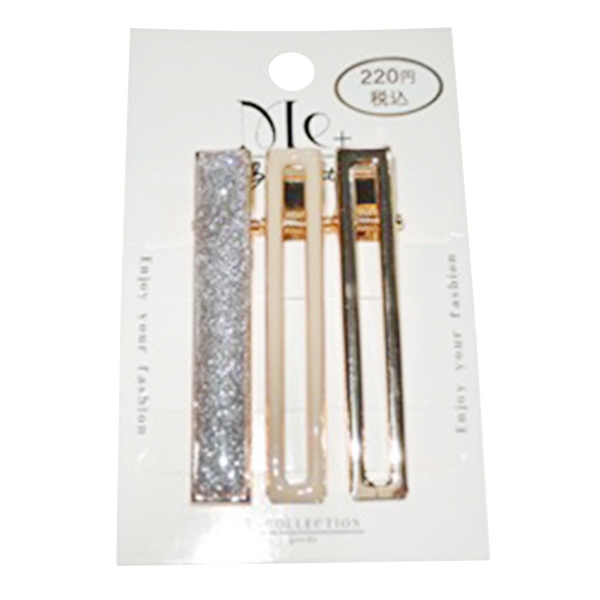 【OUTLET】ヘアピン ヘアアクセサリー スクエア 3本セット HP-496 364811