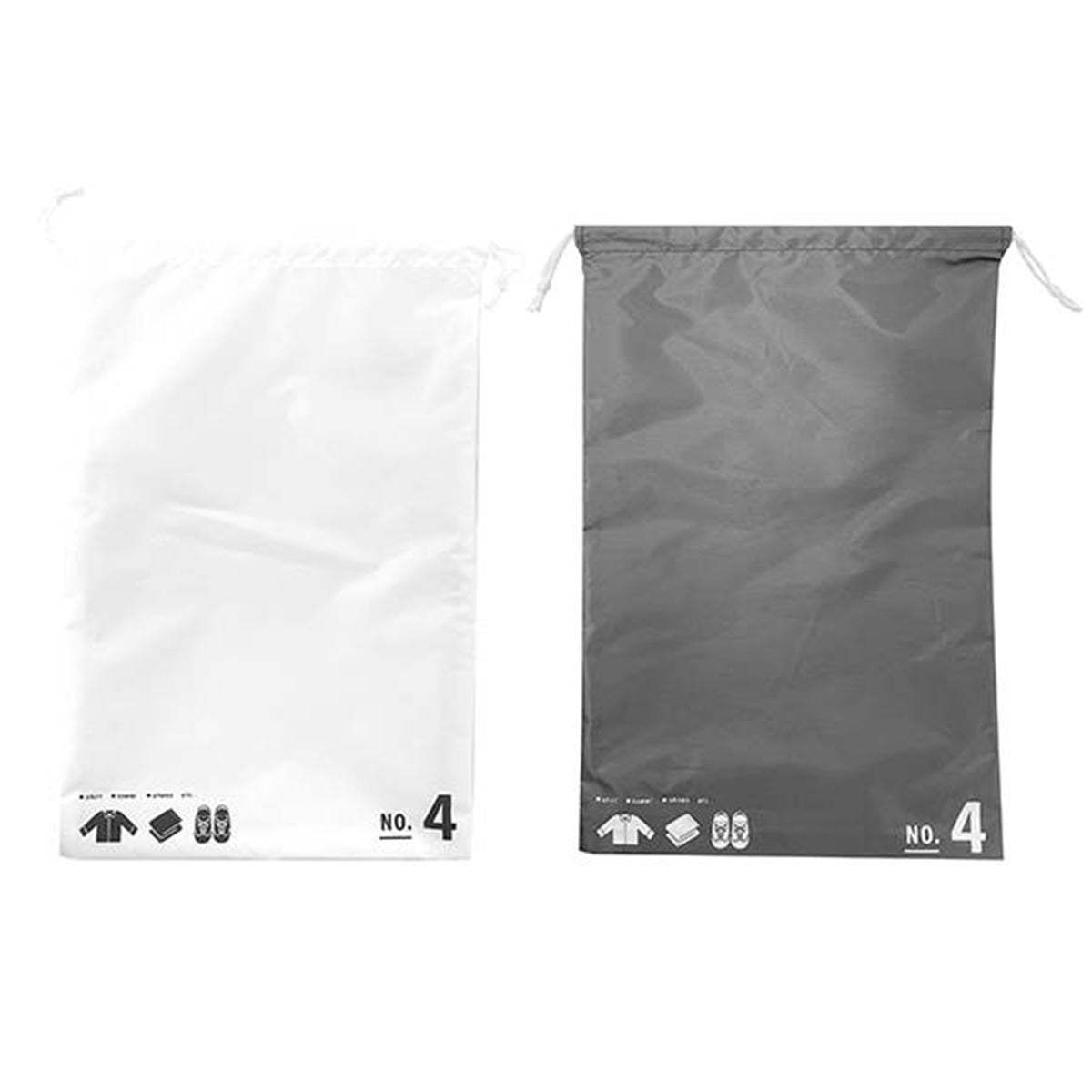 巾着袋 巾着ポーチ バッグインバッグ トラベルポーチ 巾着バッグ LL モノトーン H45.5×W29cm 365005