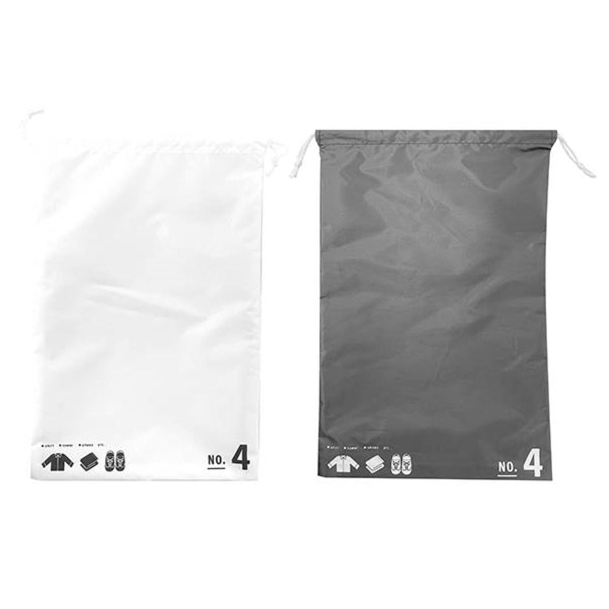 巾着袋 巾着ポーチ バッグインバッグ トラベルポーチ 巾着バッグ LL モノトーン H45.5×W29cm 365005