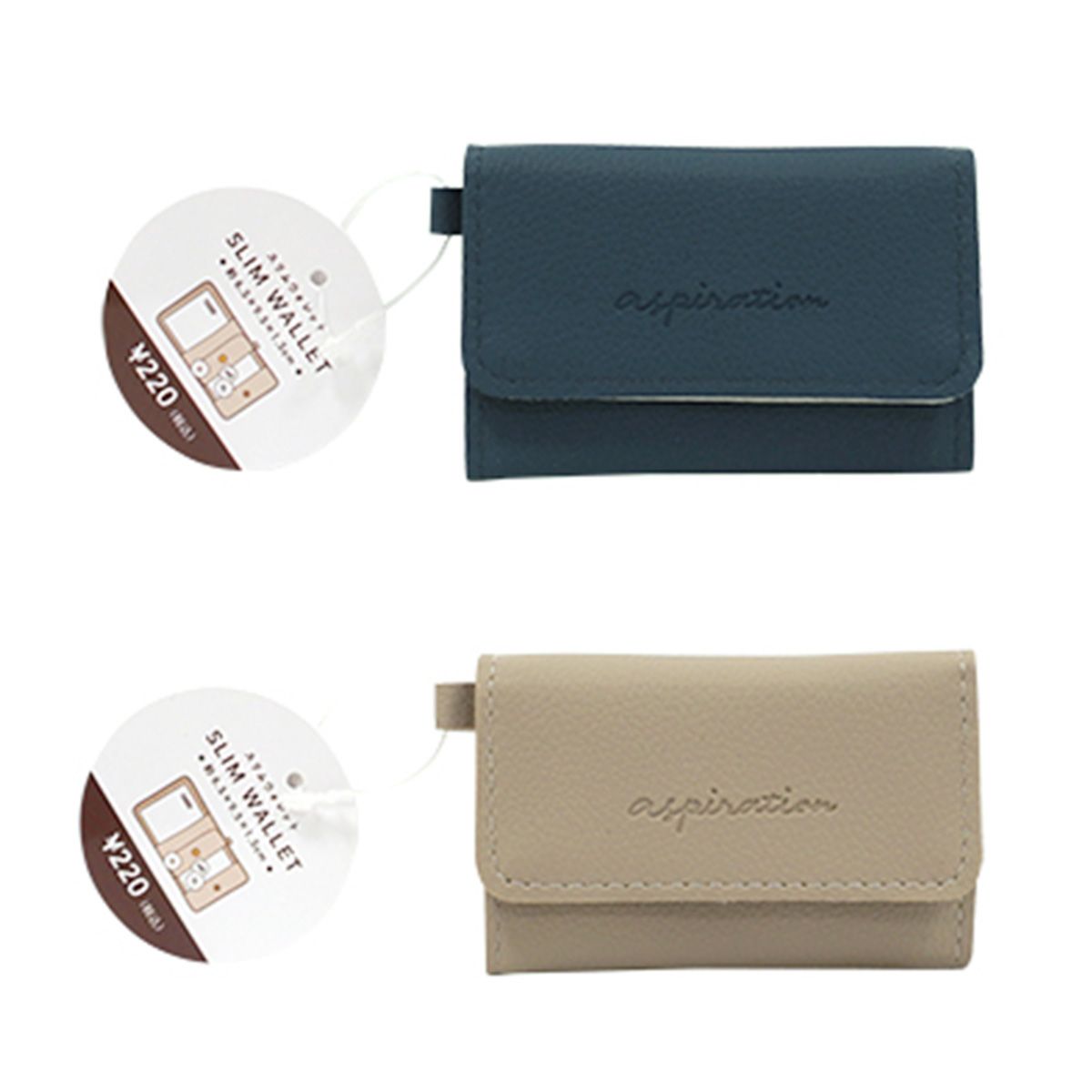 財布 小銭入れ  スリムウォレット グレイッシュカラー 365029