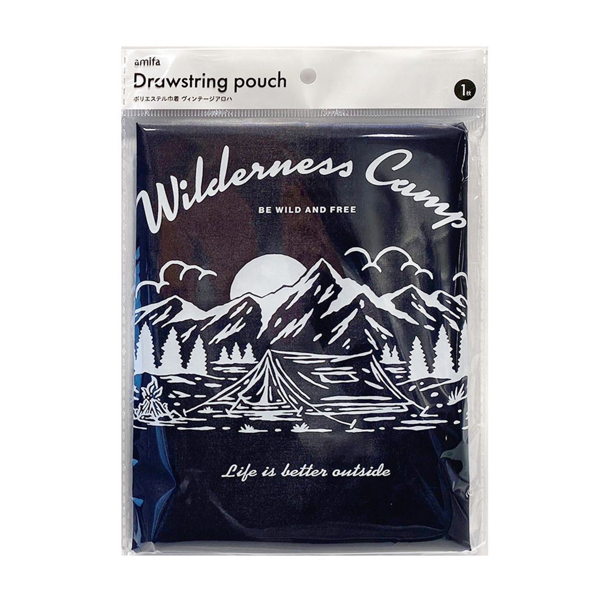 ポリエステル巾着 L ヴィンテージアロハ 365113