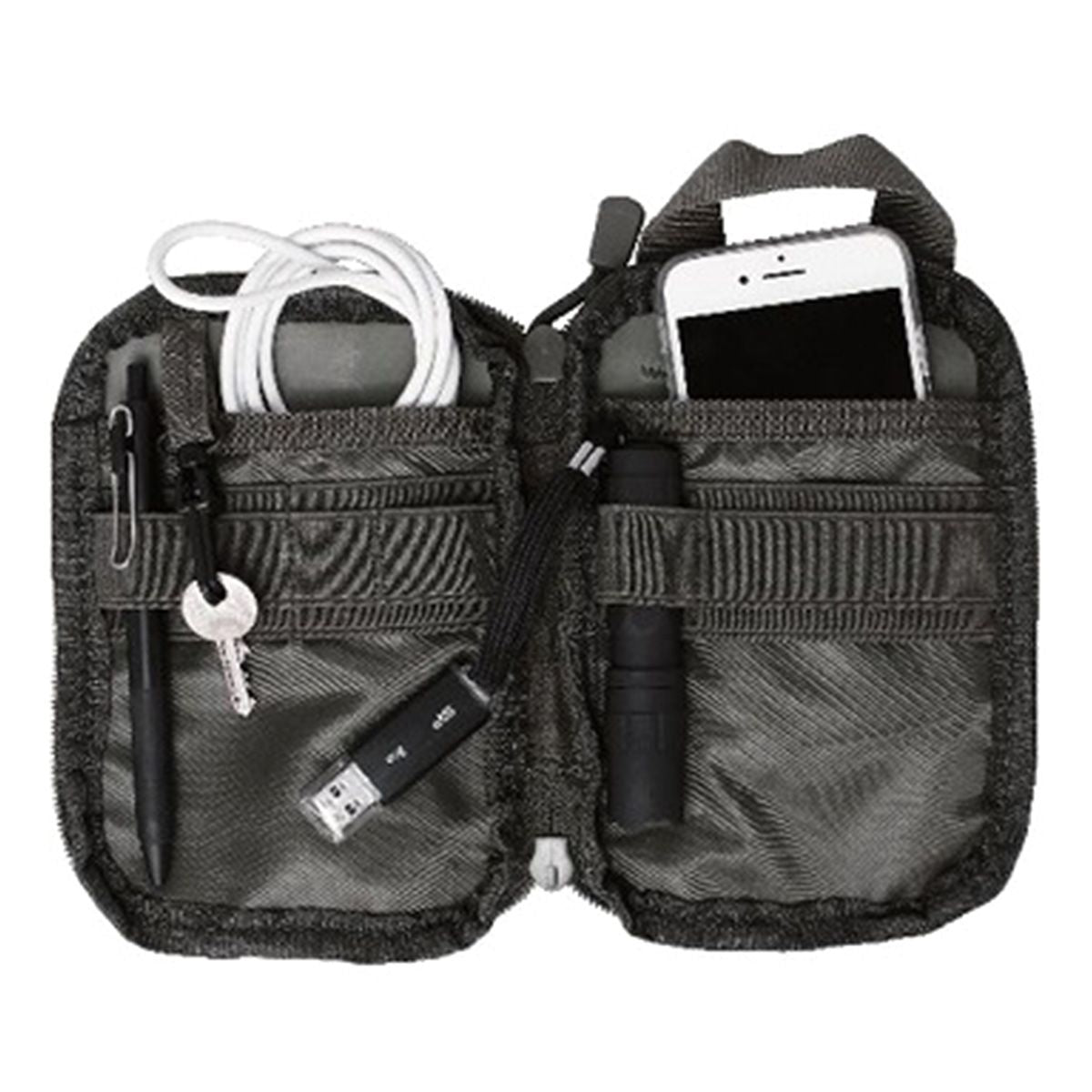 アウトドアポーチ ウェストポーチ マルチウエストポーチ ブラック 365114