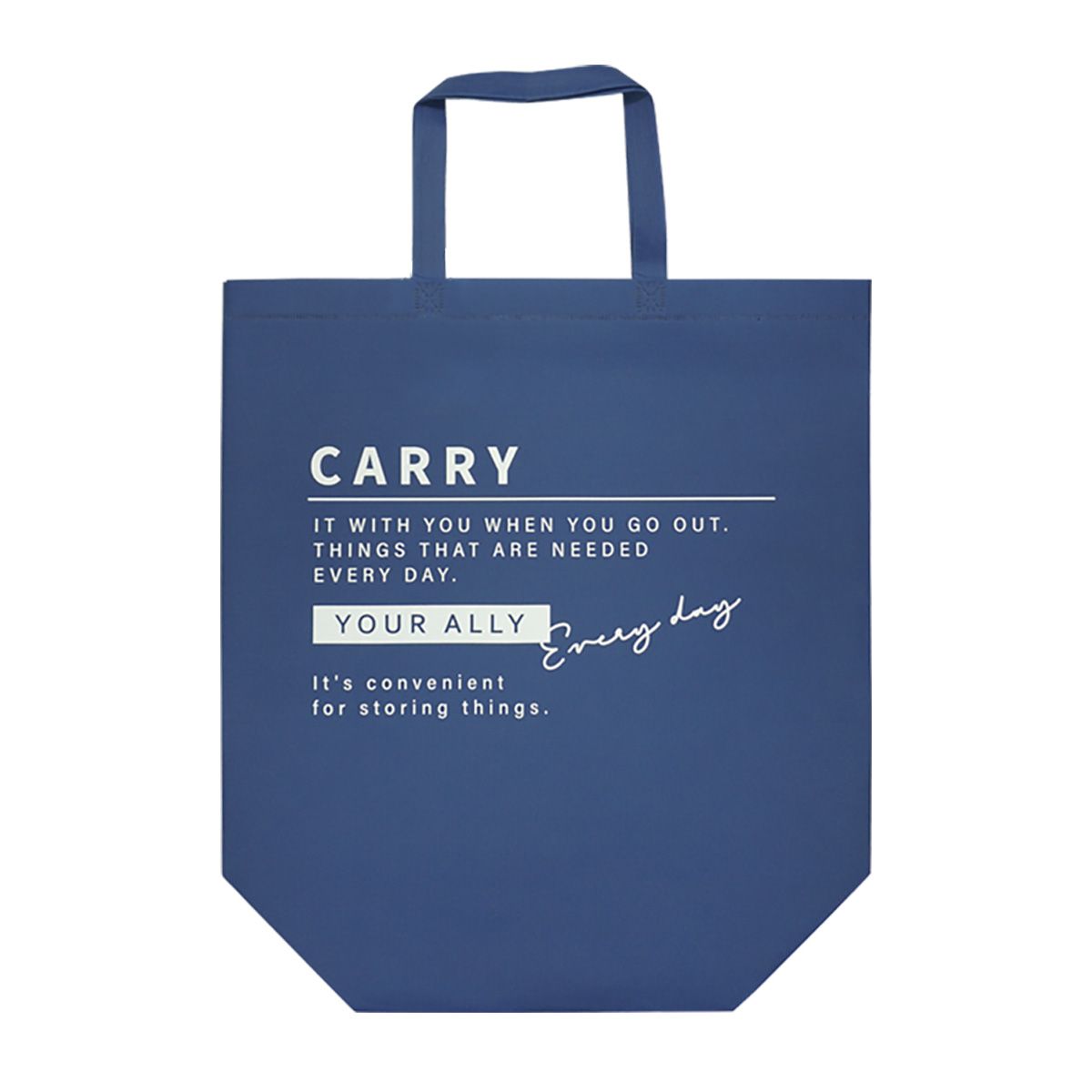 不織布バッグ カジュアルロゴ柄 365148