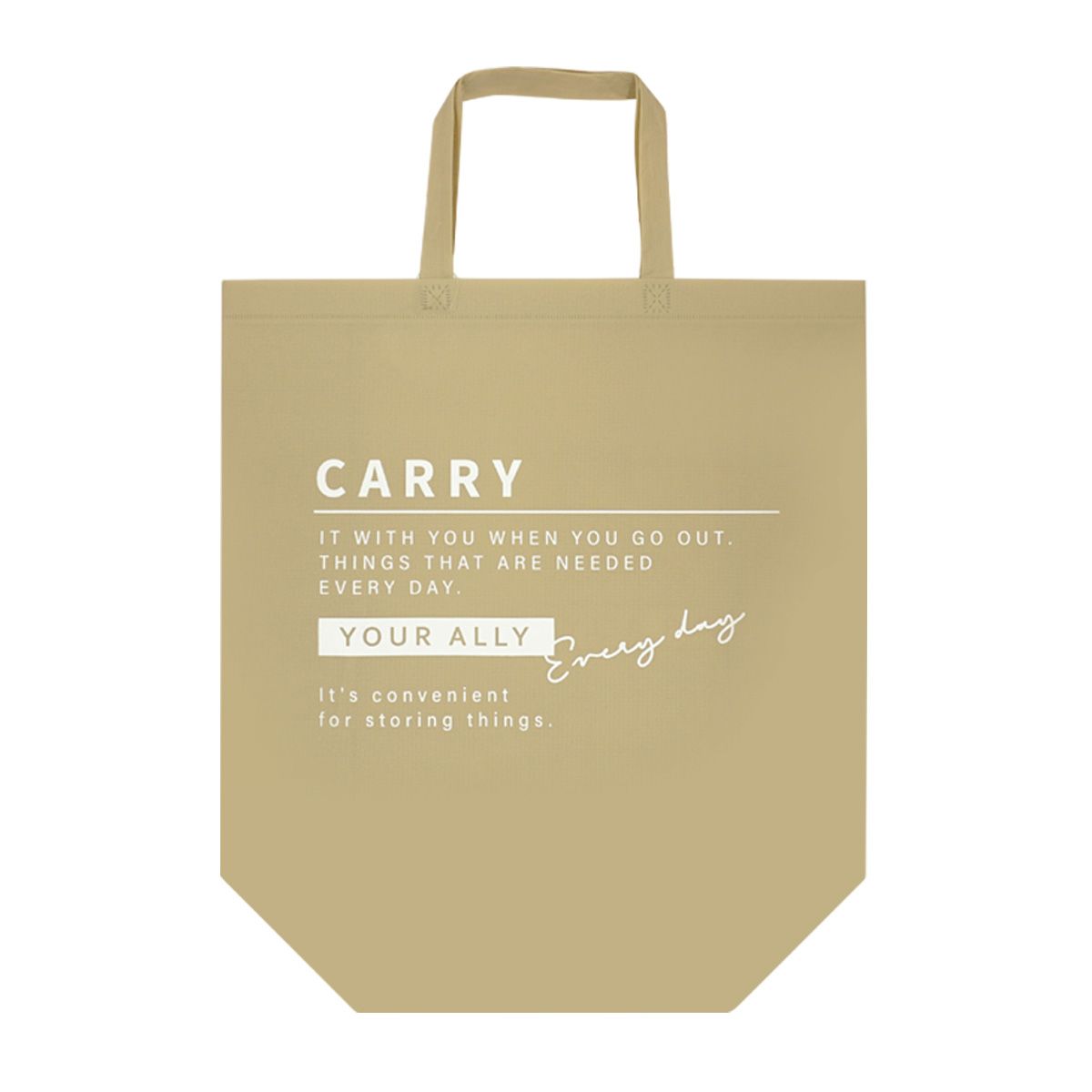 不織布バッグ カジュアルロゴ柄 365148