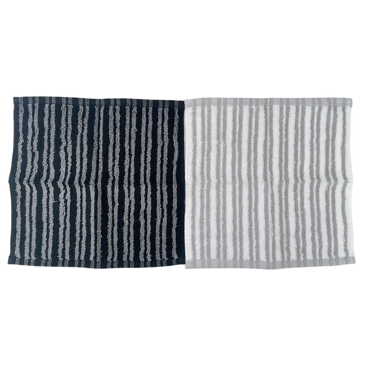 ジャカードタオルハンカチ ストライプ柄 365255