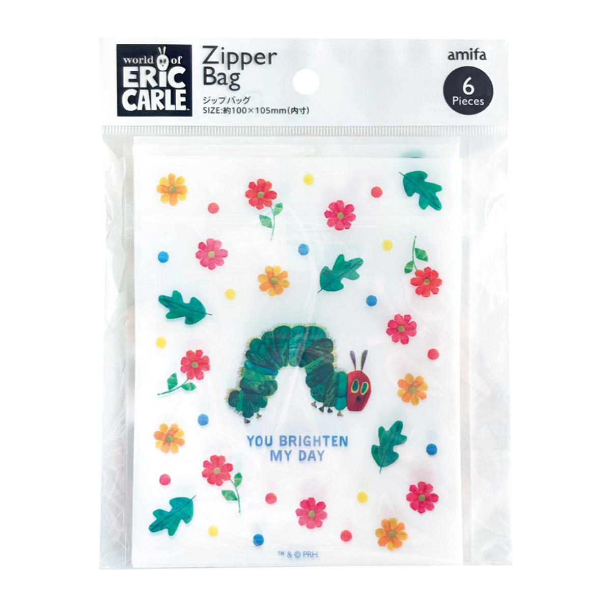 ジップバッグ S 6P はらぺこあおむし2 365271