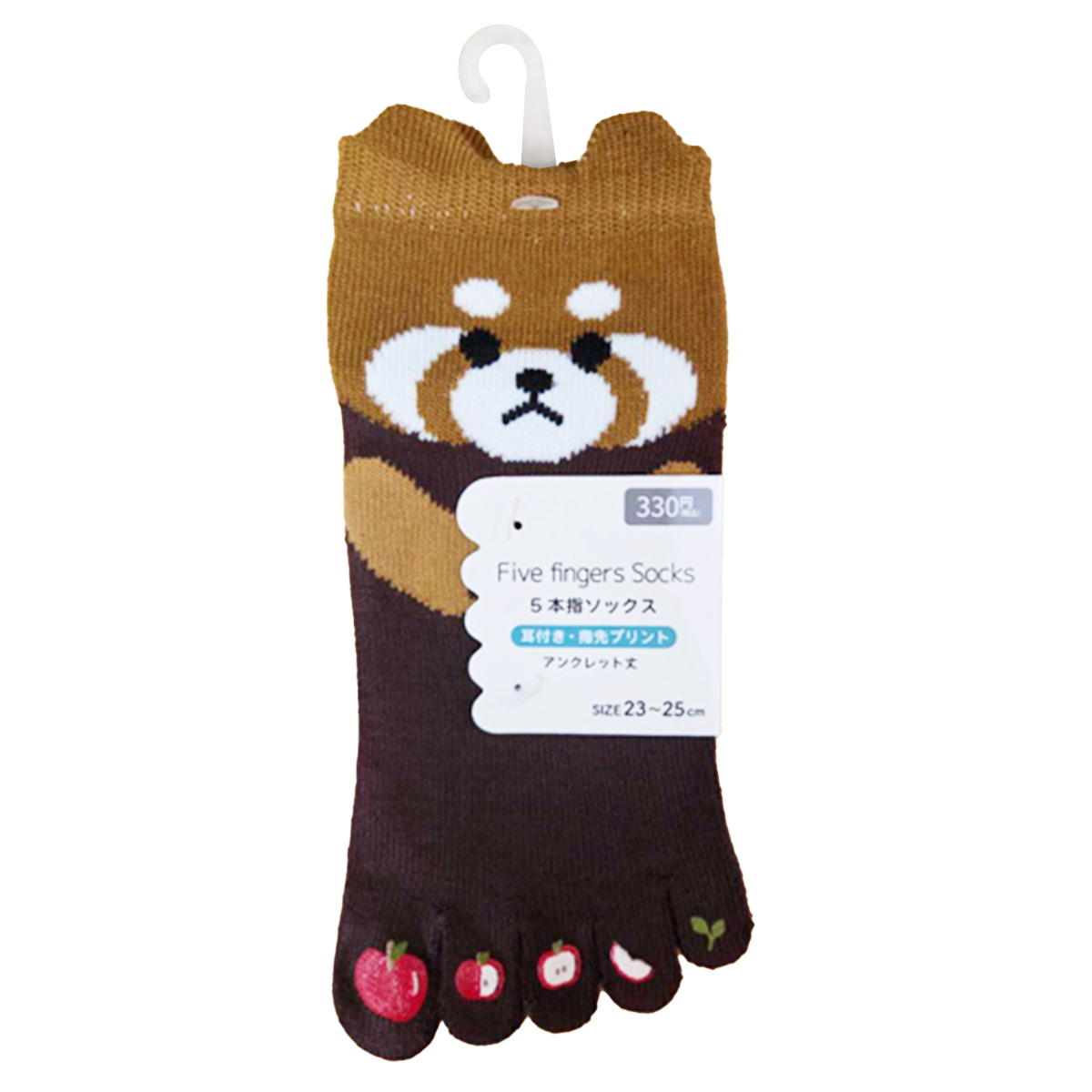 5本指ソックス指先プリントレッサーパンダ 365430