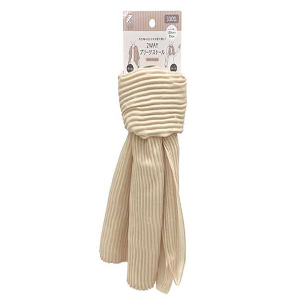 【OUTLET】2WAYプリーツストール 365630