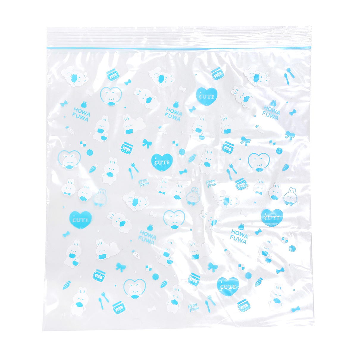 フリーザーバッグ ストックバッグ 食品保存袋 L 9枚入 ウサちゃん 365961