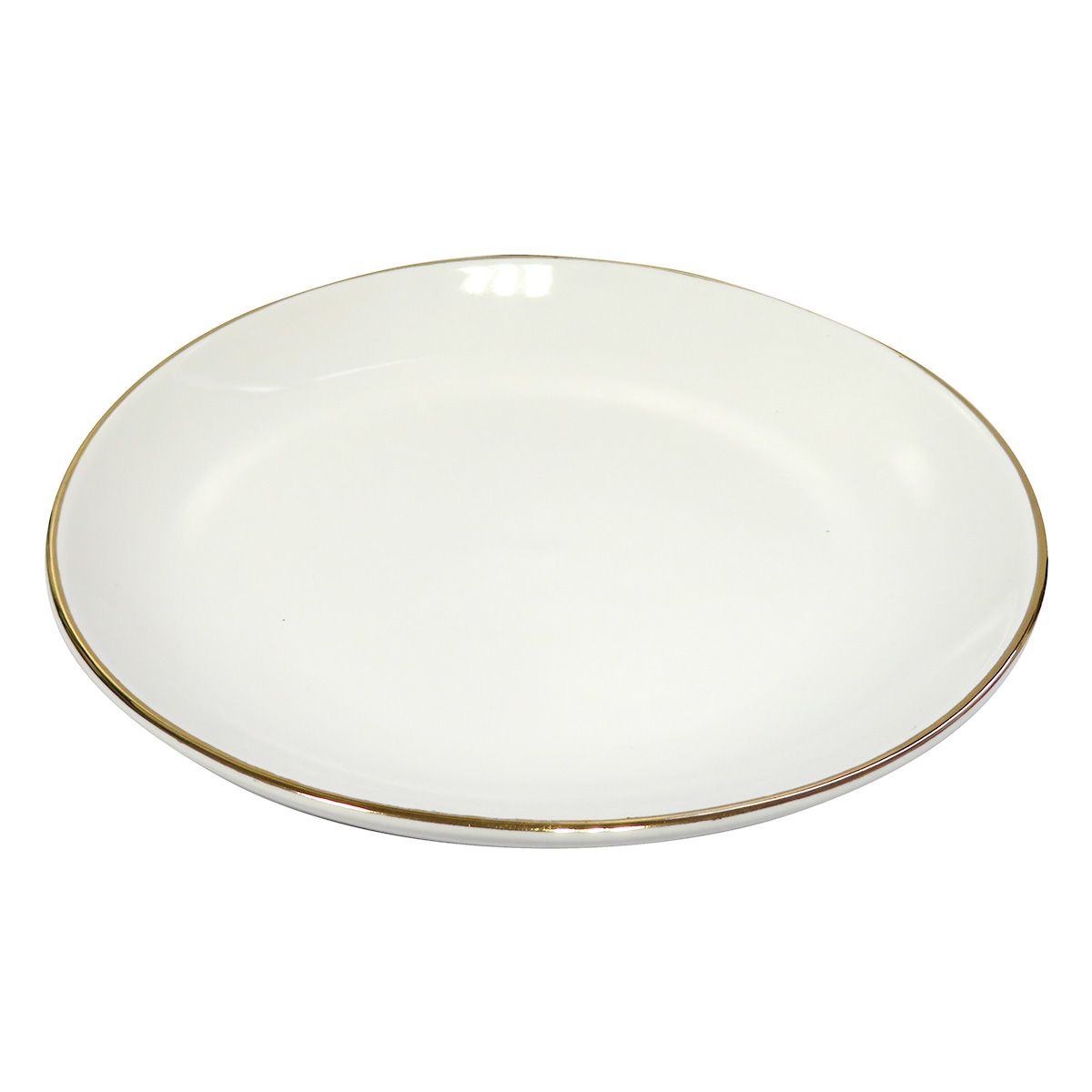 【OUTLET】お皿 中皿 プレート 14.5cm ゴールドリム 366005
