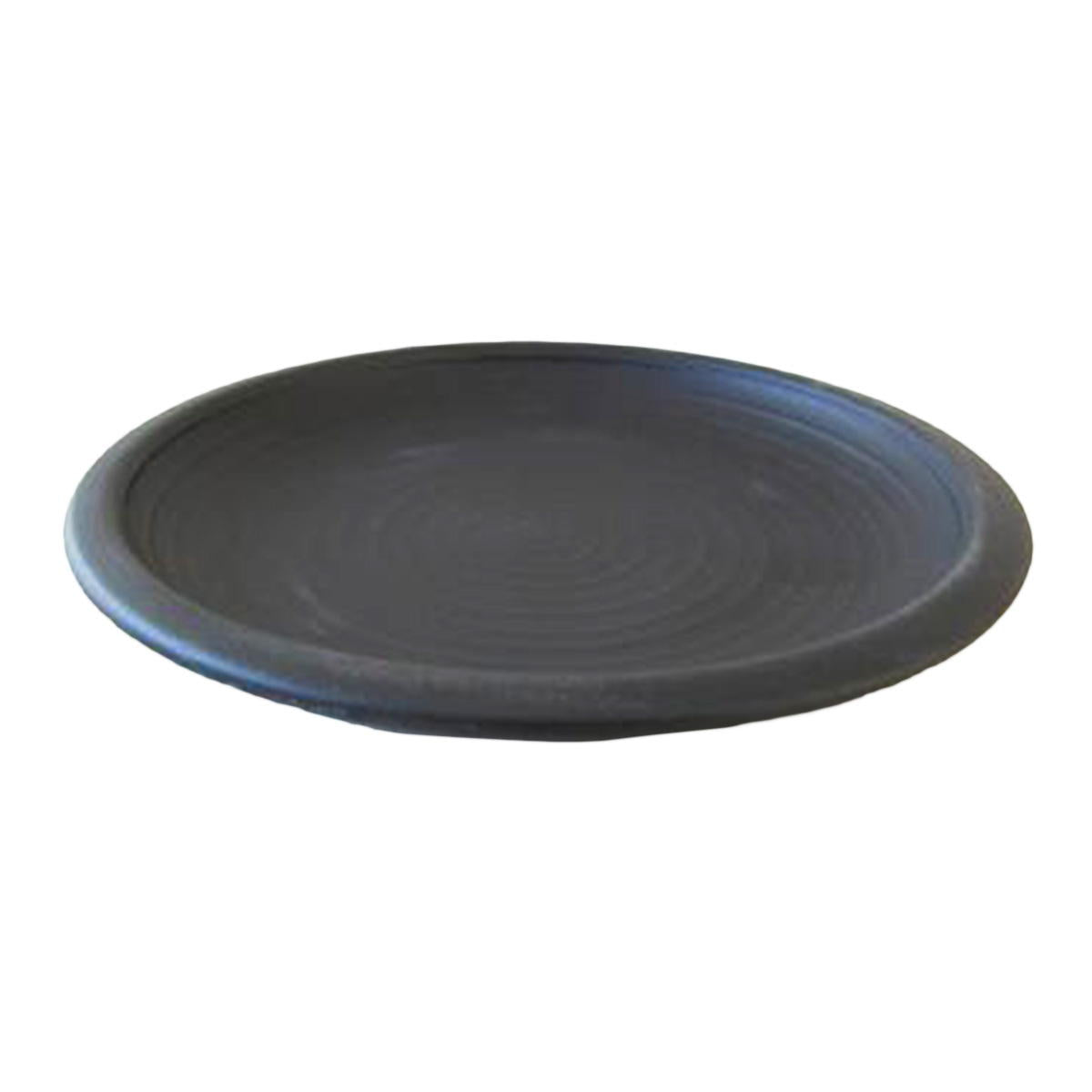 黒結晶マット括り手 4寸皿 366102