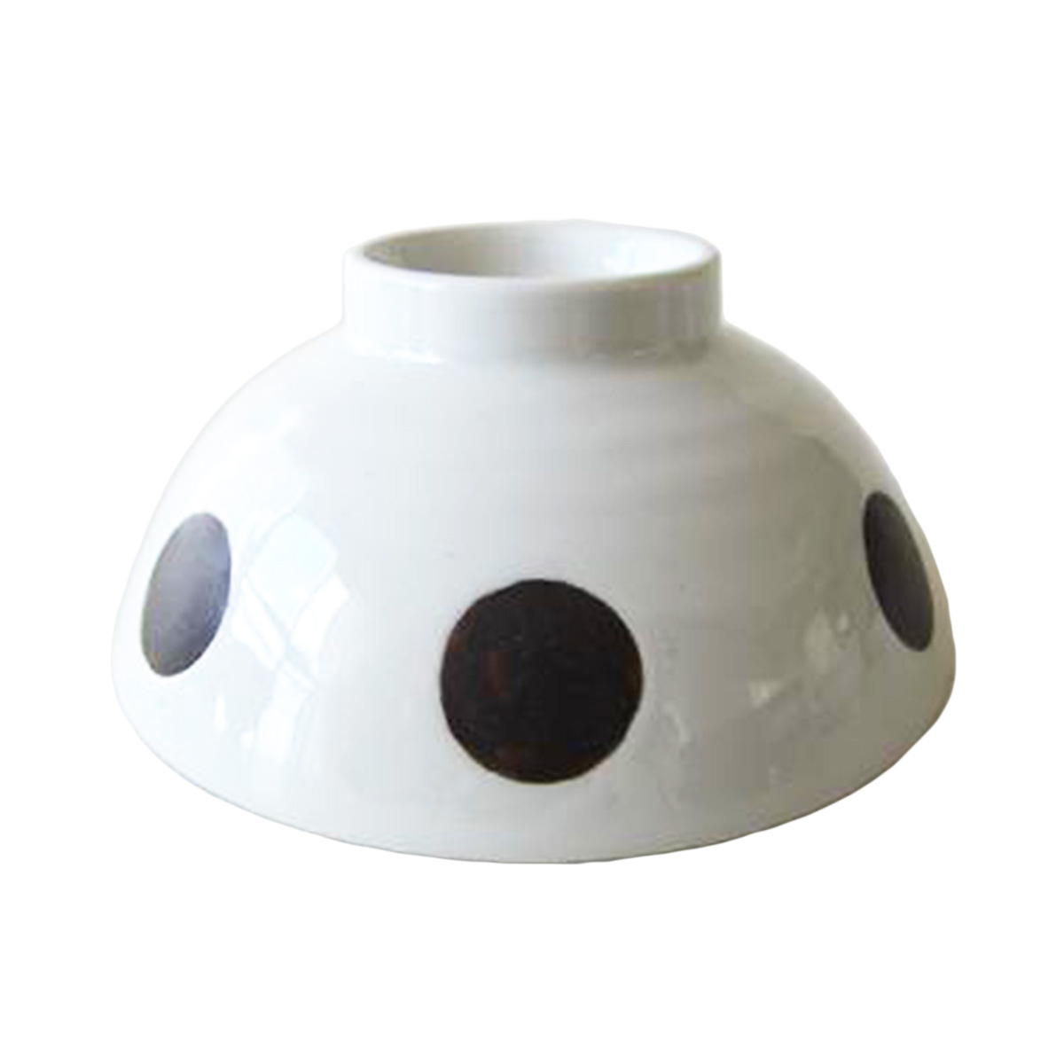 【在庫限り】お茶碗 クリーム粉引 大水玉 特大飯碗 366109