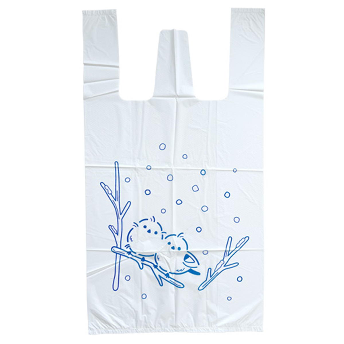 とって付ポリ袋 シマエナガ柄 10枚×2個 366176