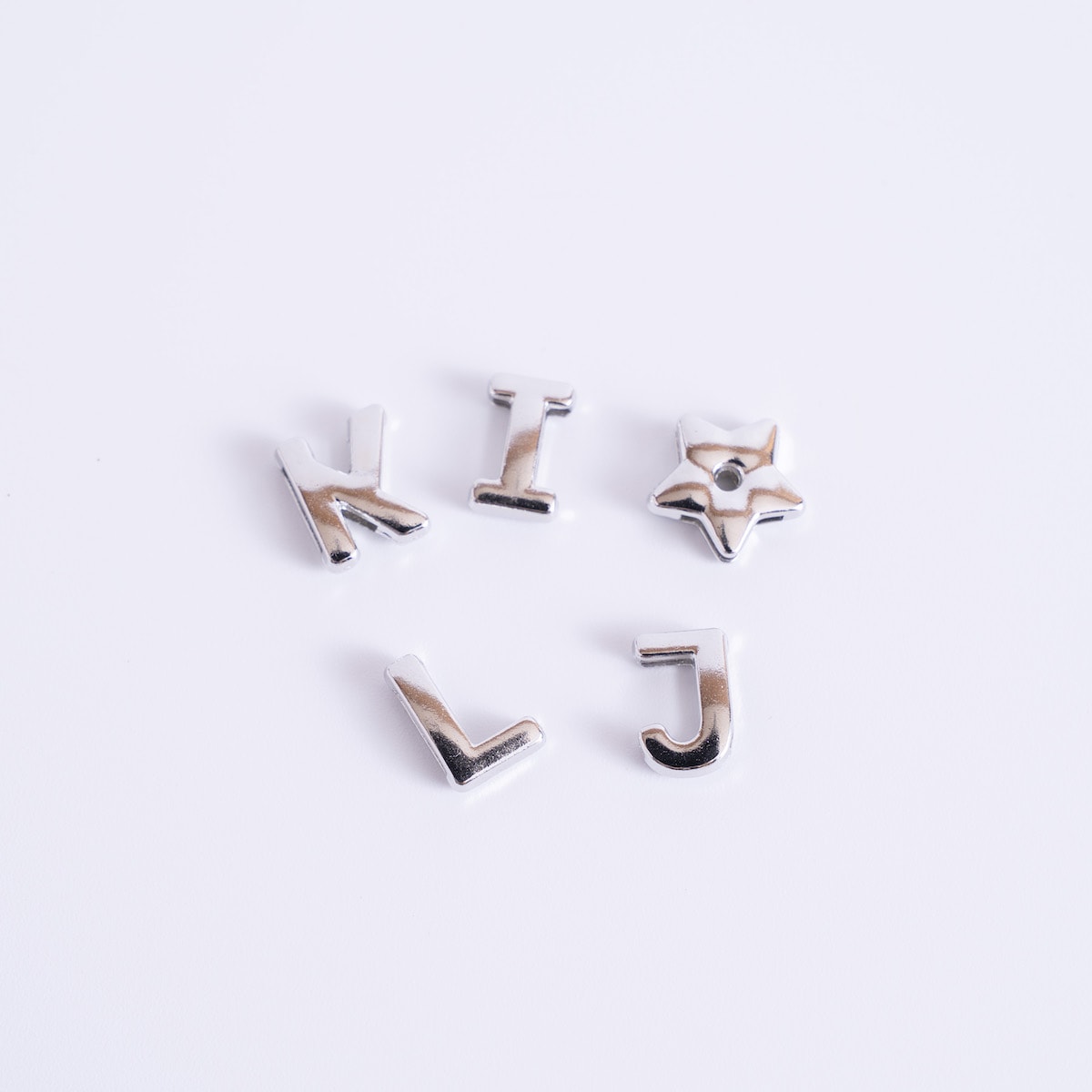 推し活 アルファベットパーツ ネームプレートパーツ5P IJKL星 366225