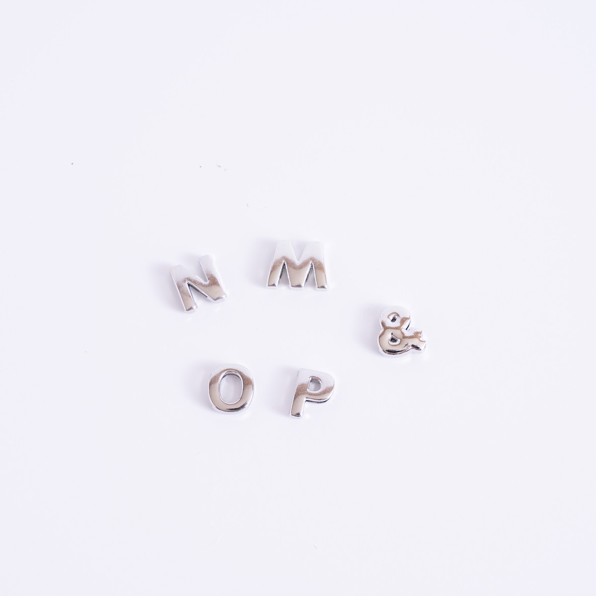 推し活 アルファベットパーツ  ネームプレートパーツ5P MNOP& 366226