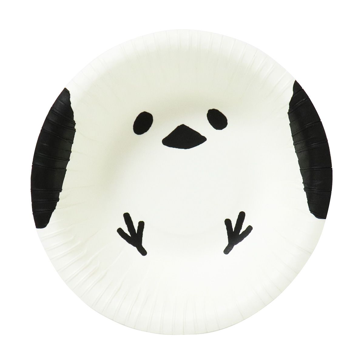 紙ボウル ペーパーボウル シマエナガ柄 10cm 6枚 366313