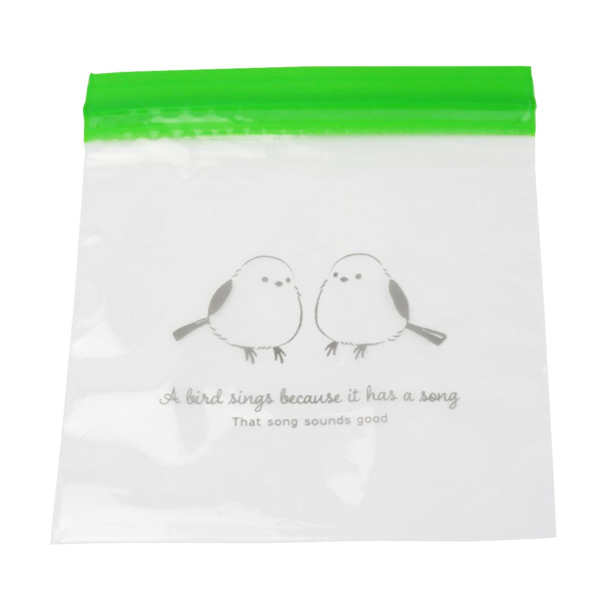 ストックバッグ 食品保存バッグ S40枚 シマエナガ柄 366322