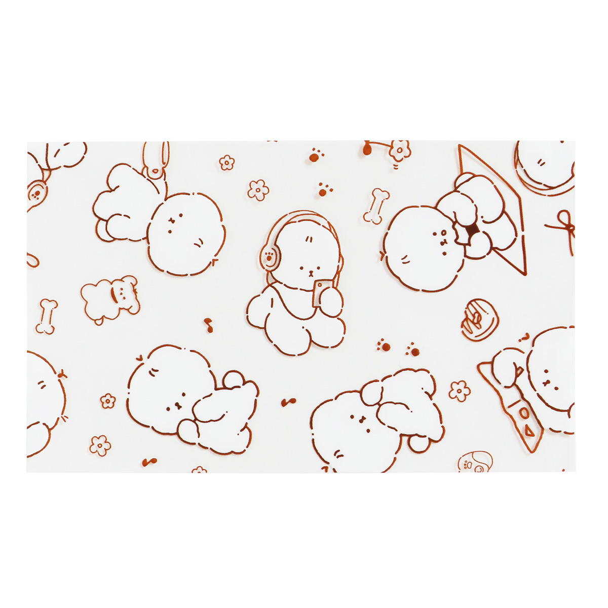 抗菌シート フラッフィーパピー柄 小さめ 40枚 366396