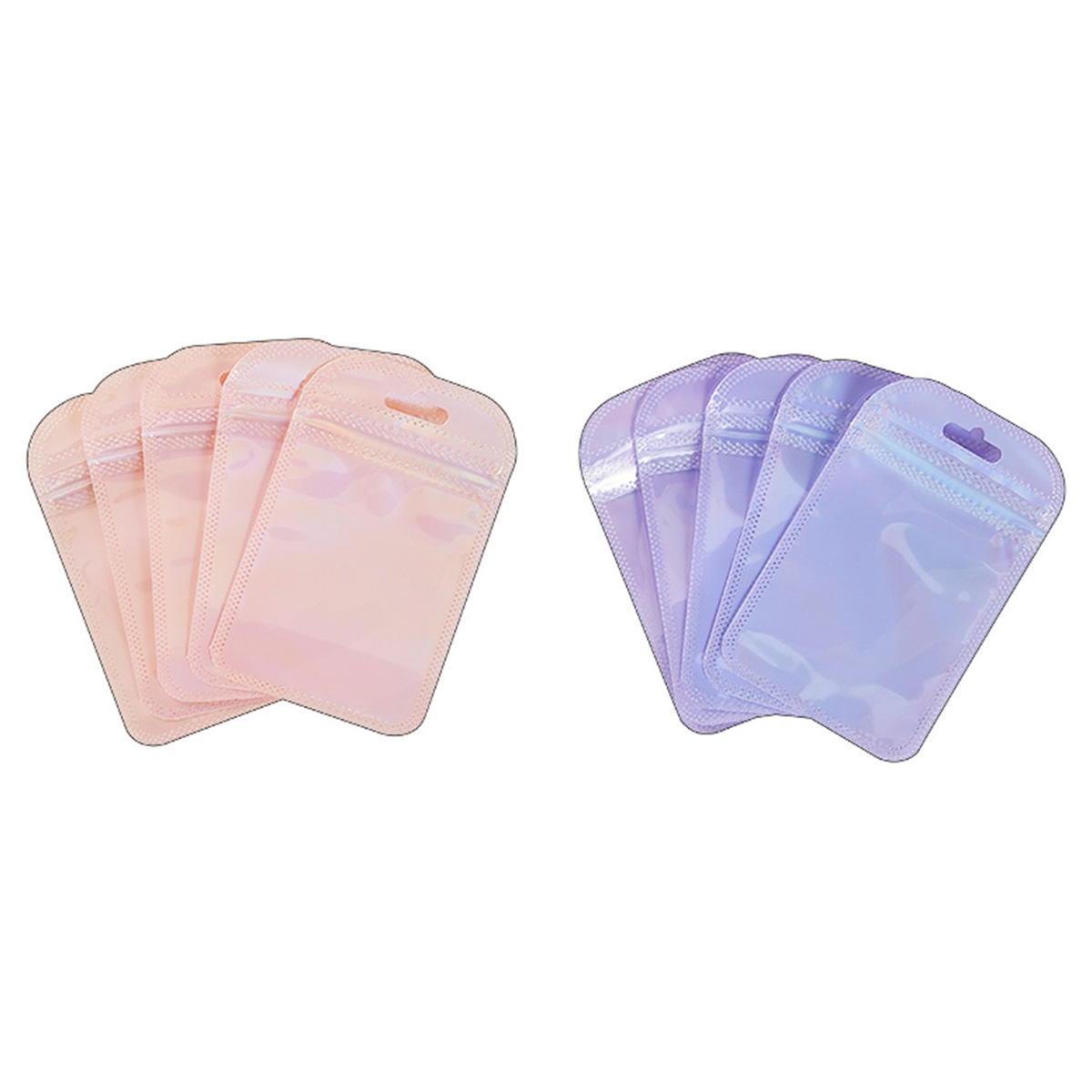 アクセサリー収納袋10枚入ピンク・パープル 366589