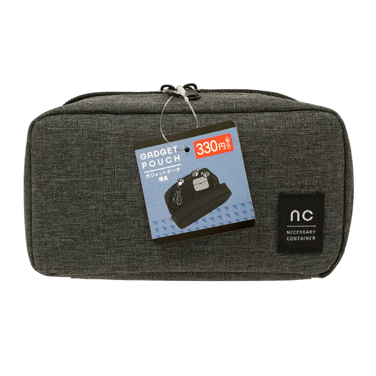ガジェットポーチ 横長 ブラック 366653
