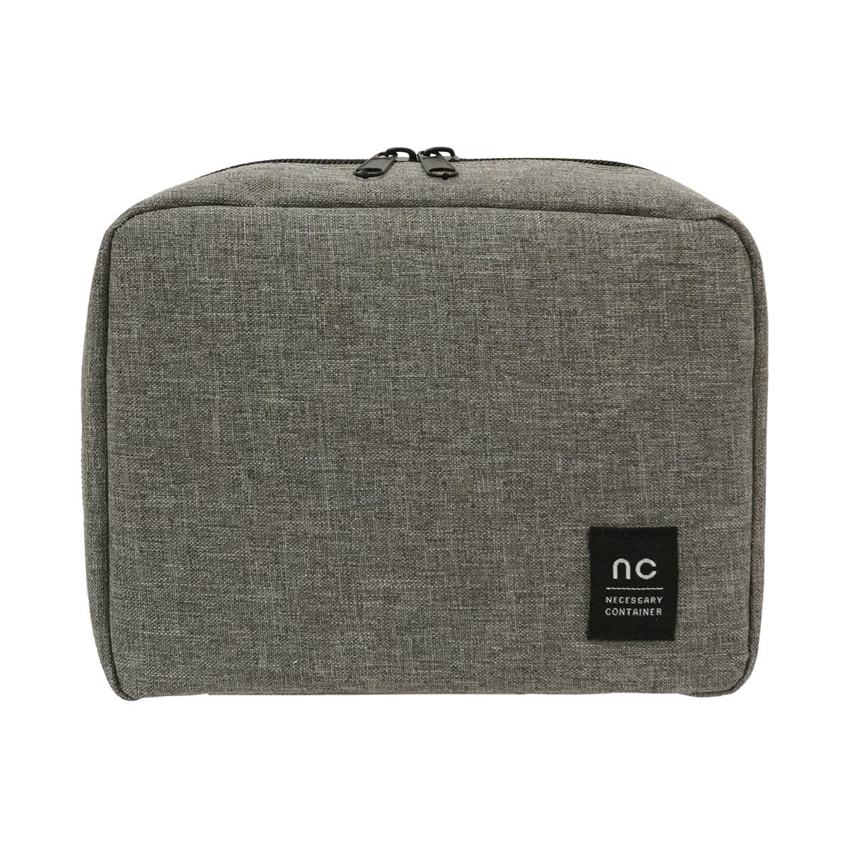 ガジェットポーチ スクエア グレー 366656