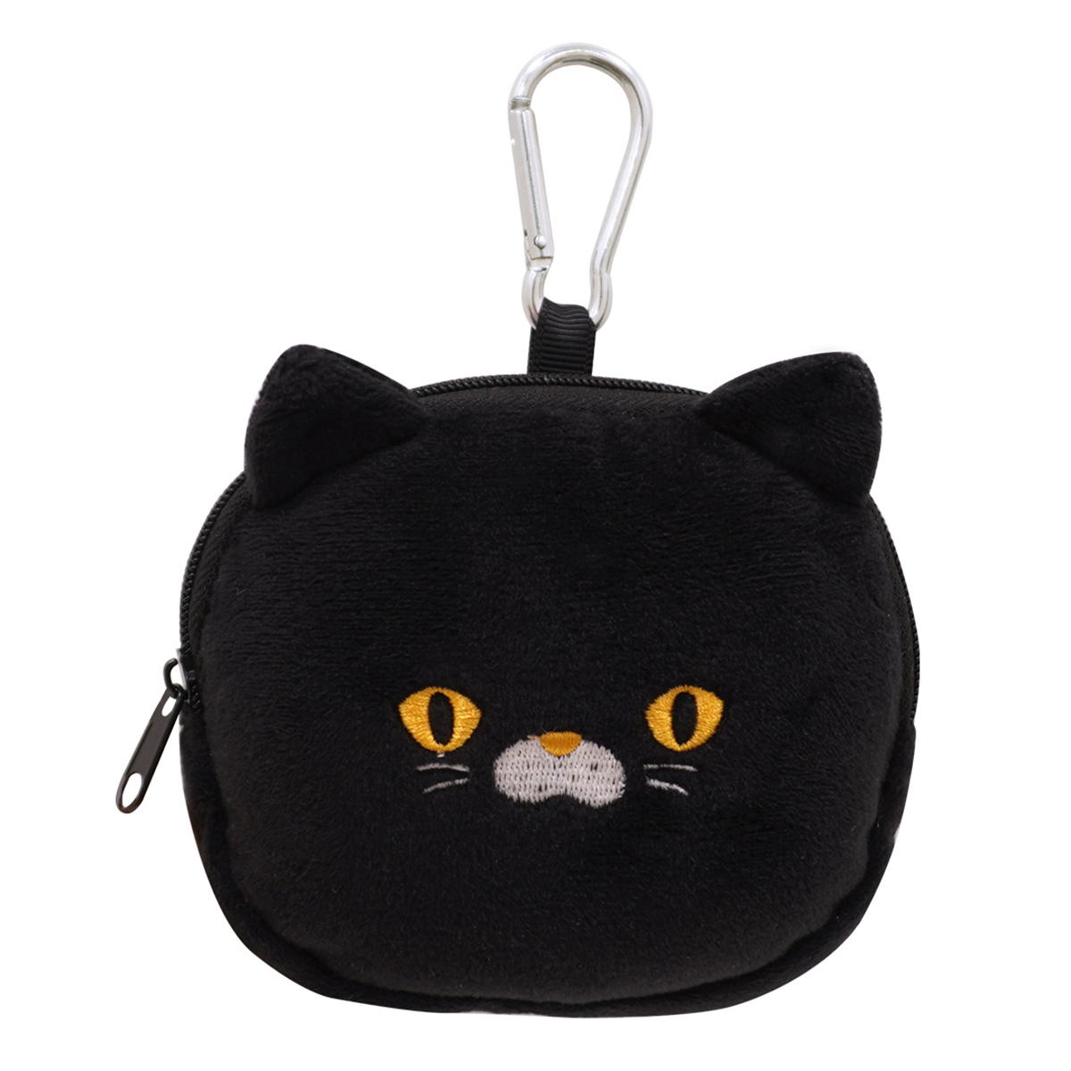 アニマルフェイスポーチ黒猫柄 366665