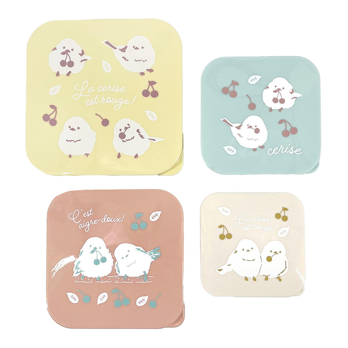 【在庫限り】4Pランチケース シマエナガ×チェリー 366763