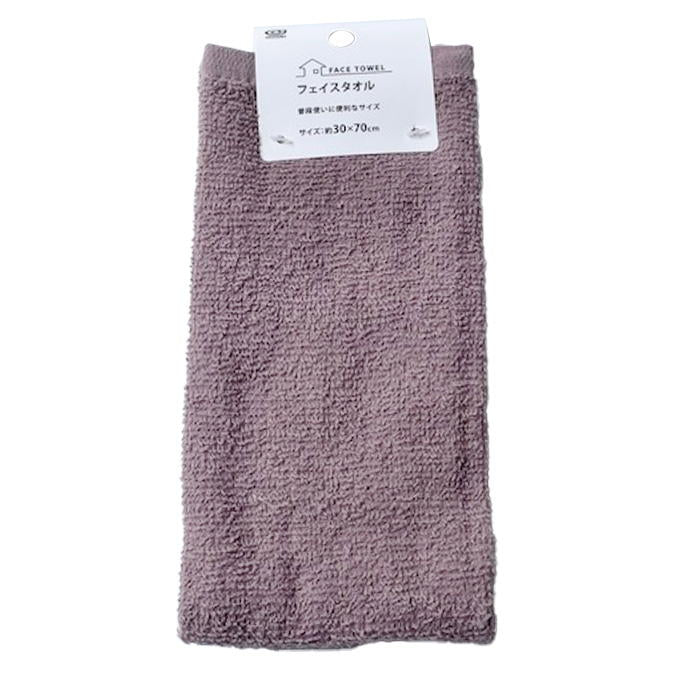 フェイスタオル パープル30×70 366894