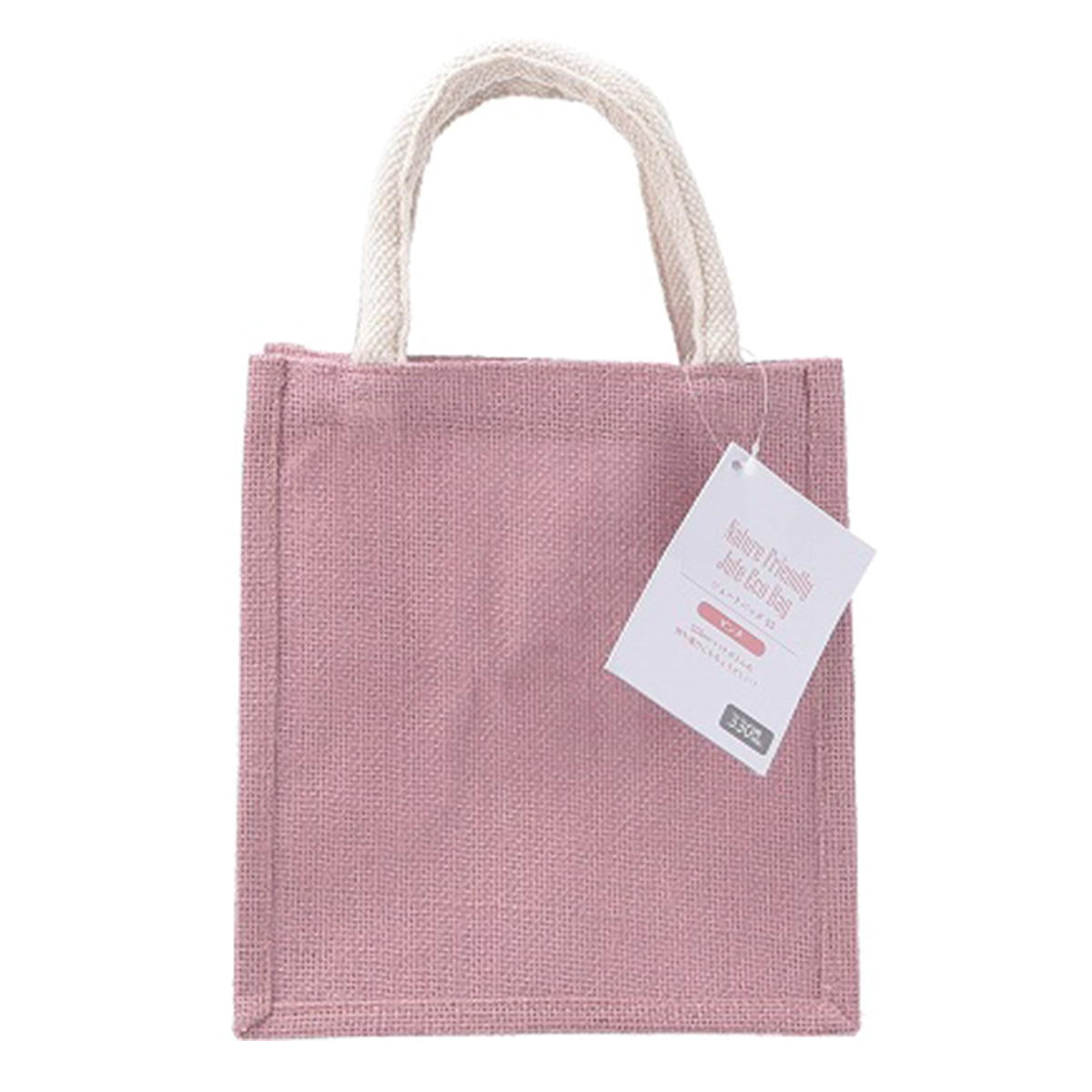 ジュートバッグ ピンク SS 367107