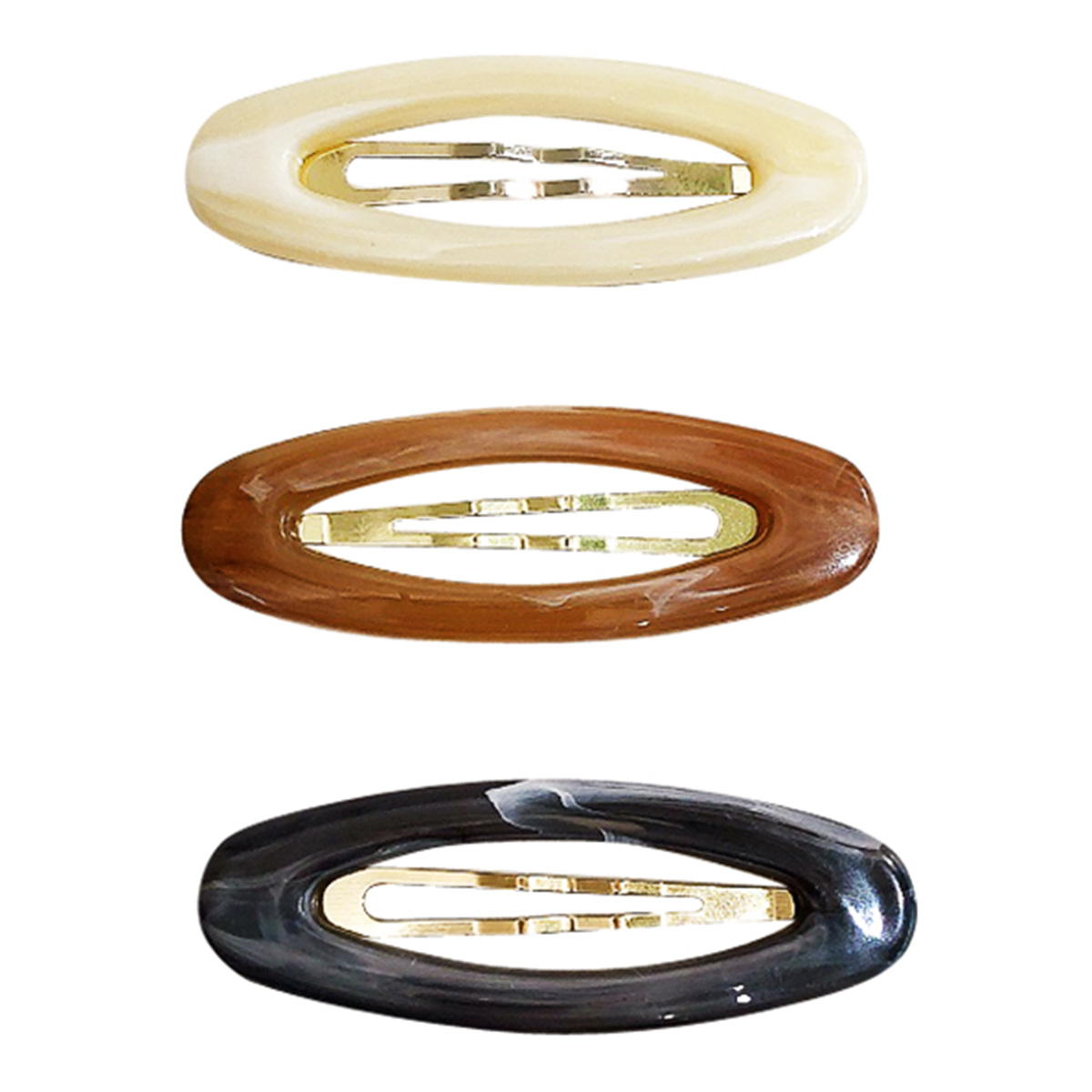 【OUTLET】マーブルオーバルピン3Pシック 367203