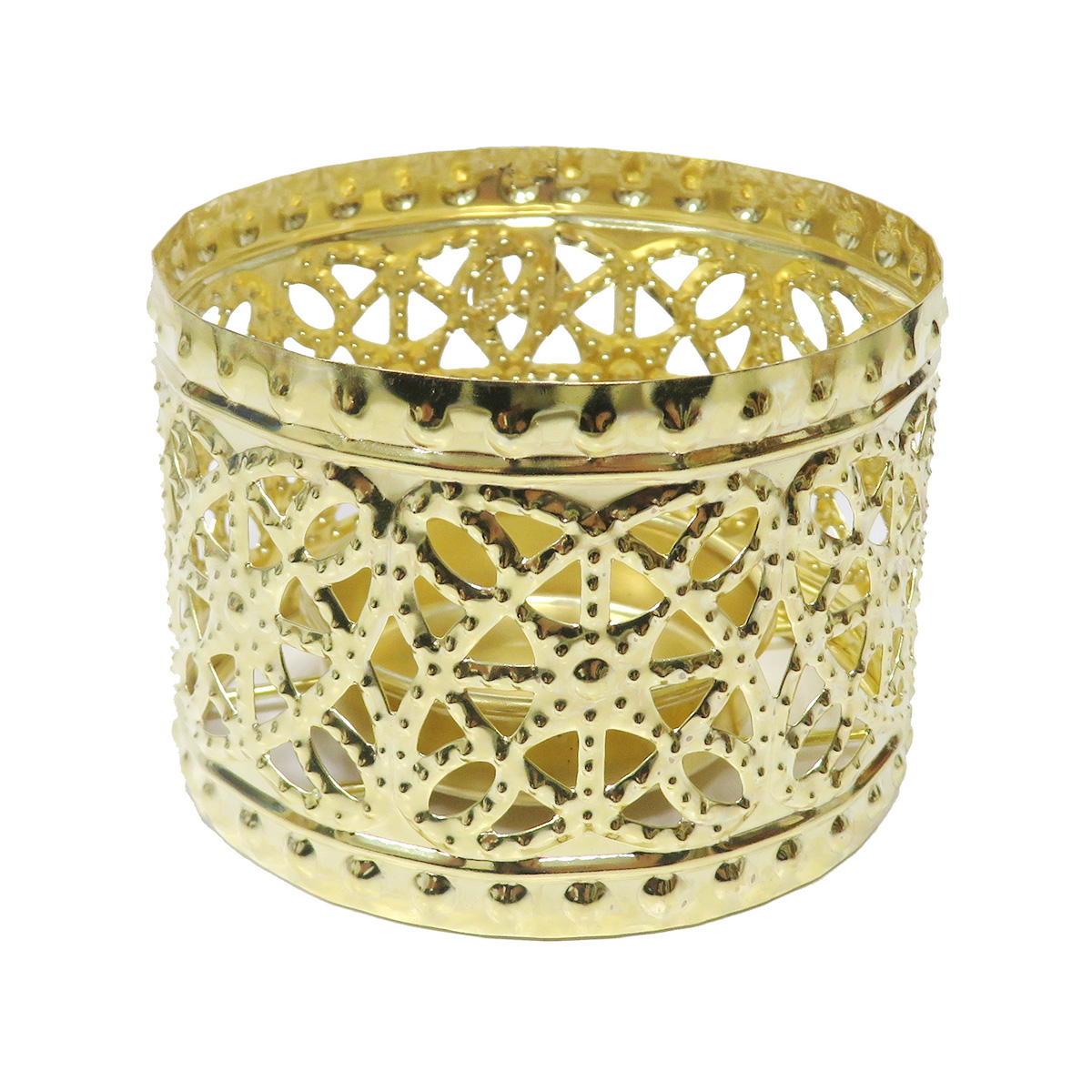 【OUTLET】キャンドルホルダー ダマスク模様 ゴールド 367303