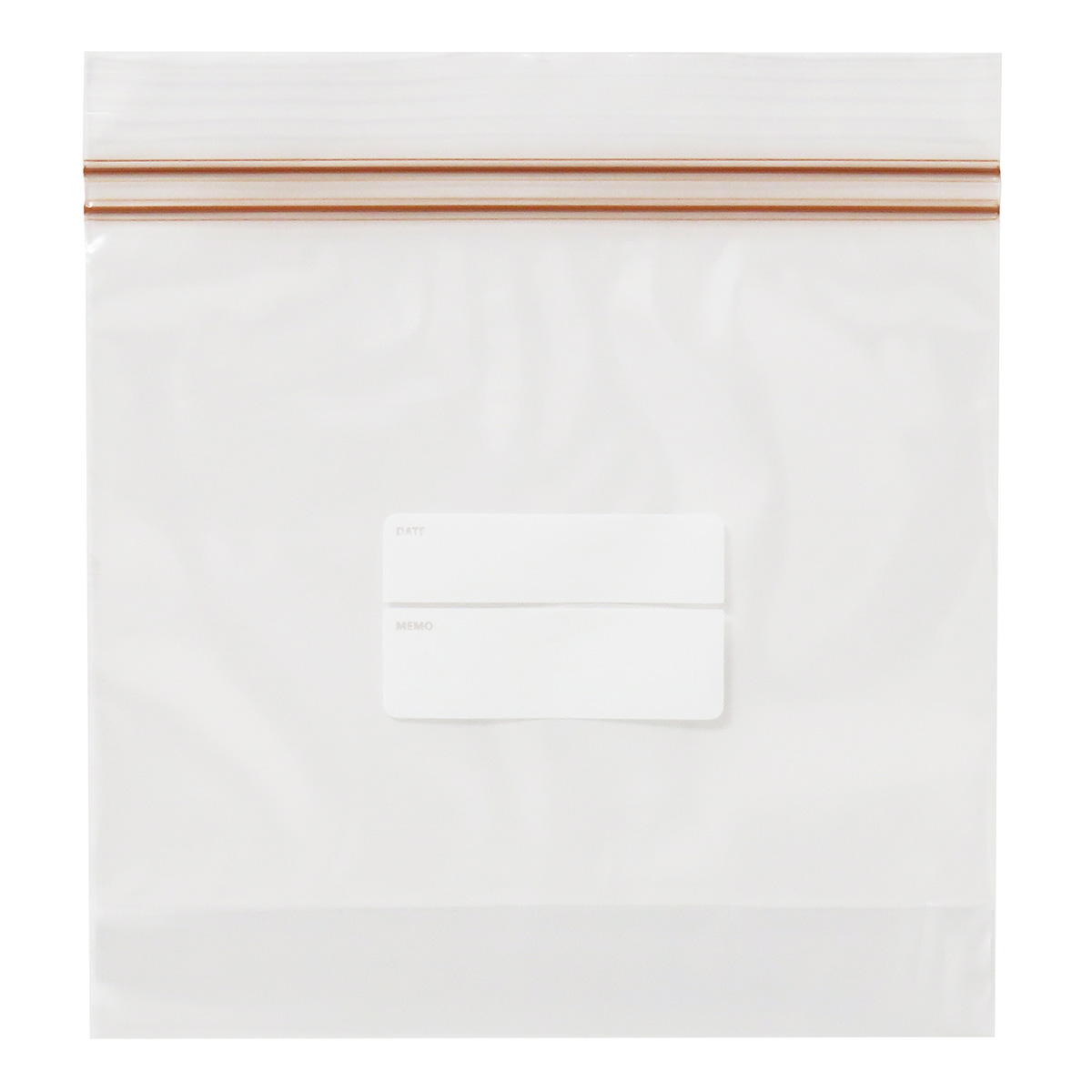 ダブルジッパーフリーザーバッグ マチ付き 深型 M 7枚 367454