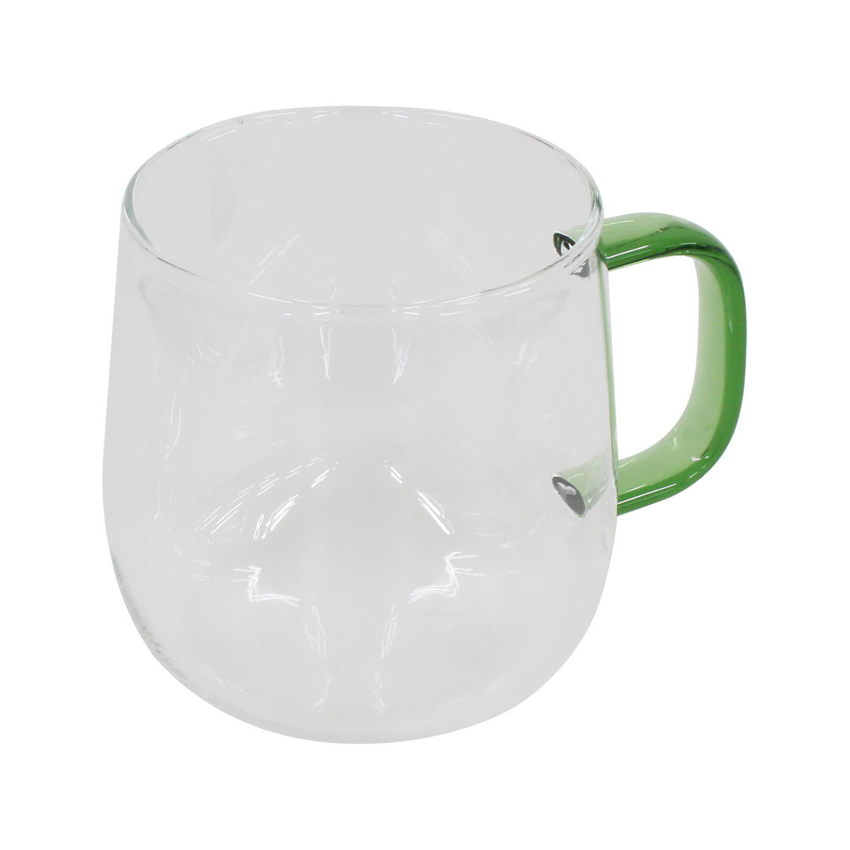 耐熱ガラスマグ 500mL グリーン 367493